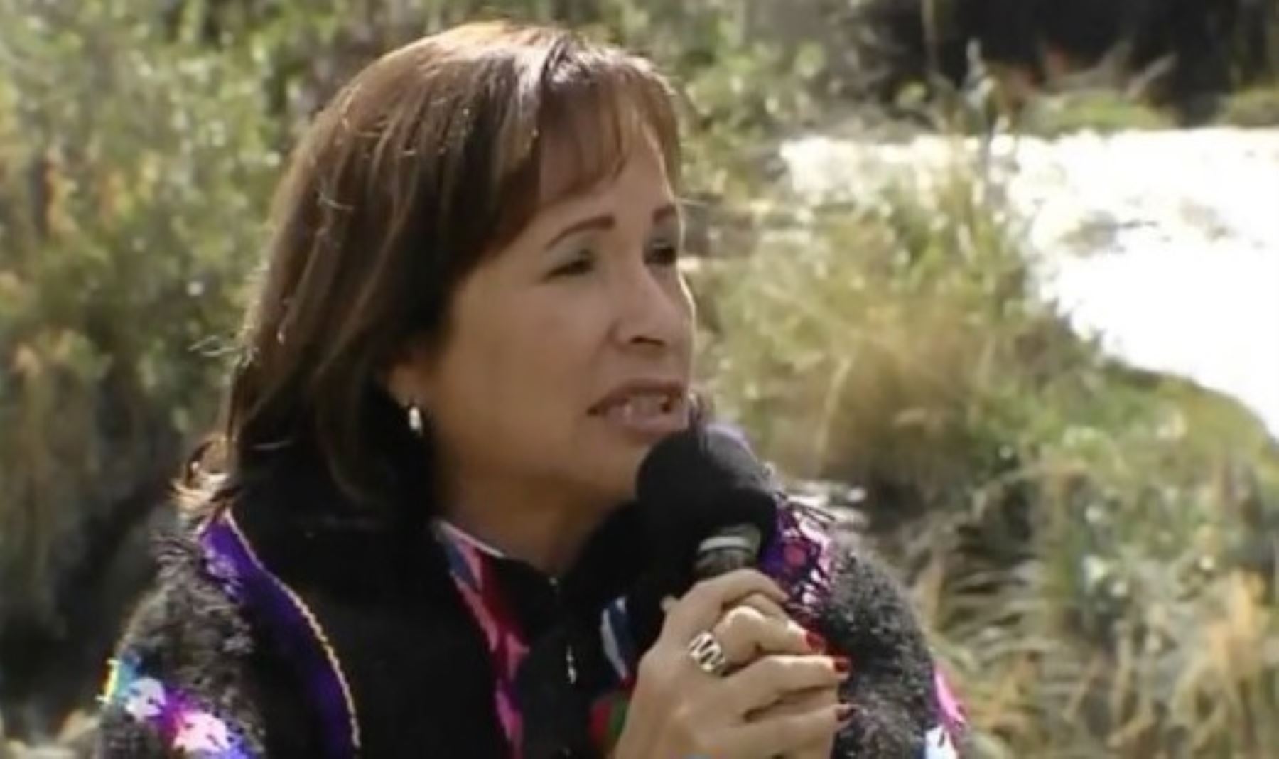 Ministra del Ambiente, Elsa Galarza, lanza iniciativa "Fábricas de Agua" en la localidad de Huayanca, provincia de Yauyos, región Lima.