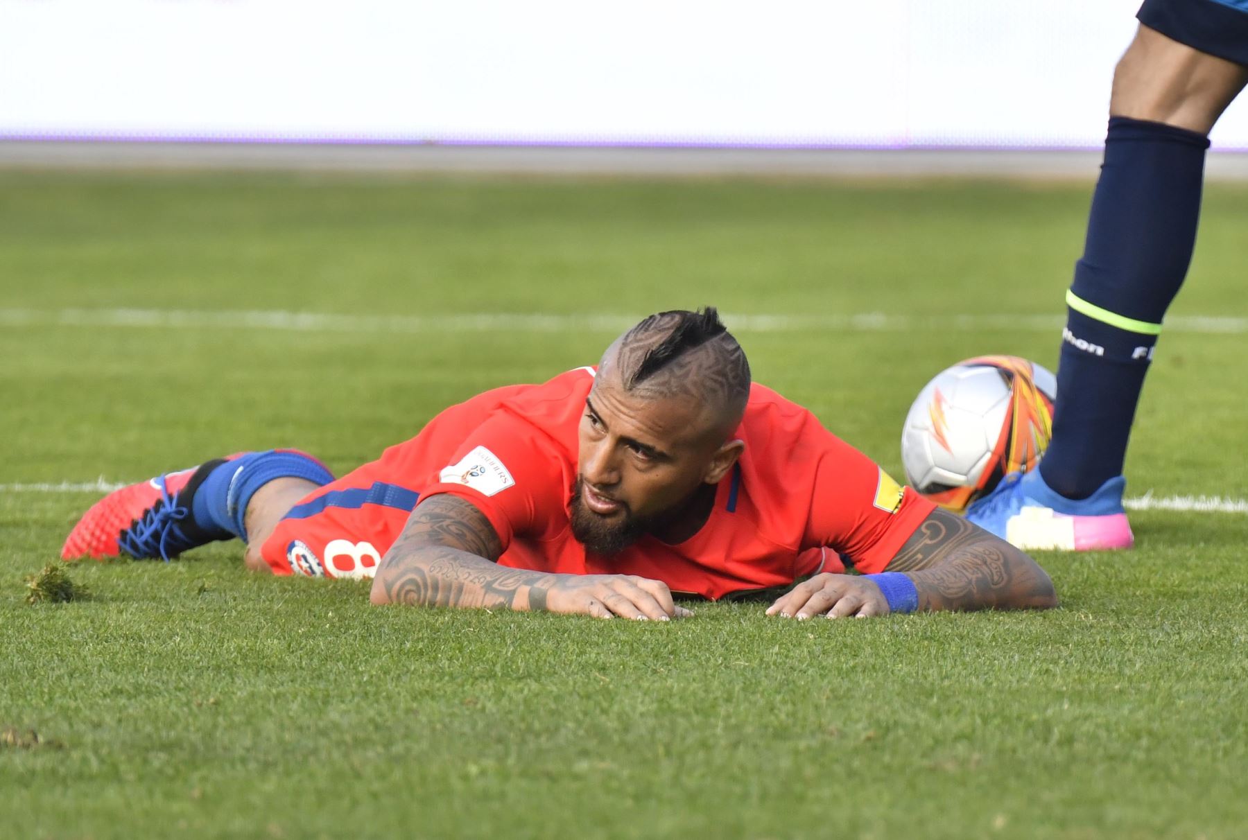 Con gol de Juan Carlos Arce, a los 58 minutos, Bolivia derrota 1-0 a Chile. Foto: AFP