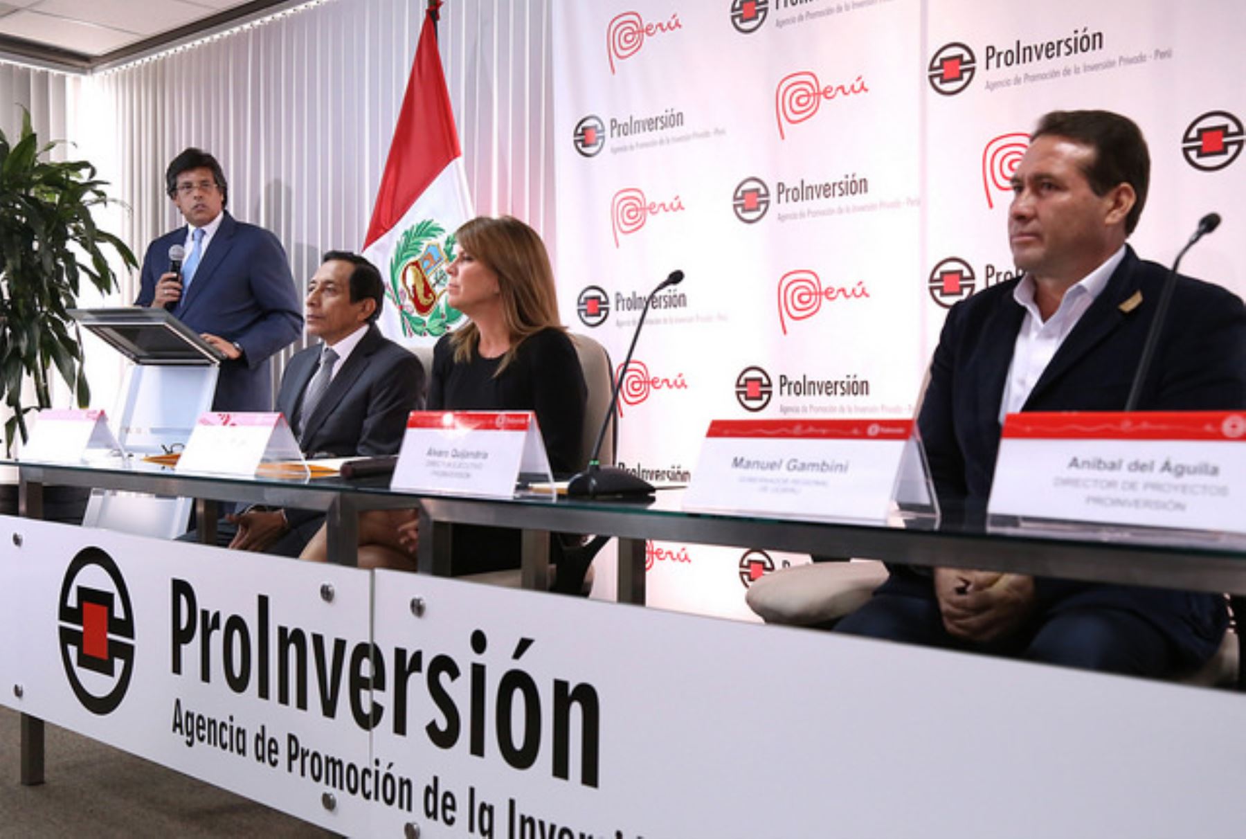 El director ejecutivo de ProInversión, Álvaro Quijandría, expuso la importancia de la línea de transmisión Aguaytía-Pucallpa. Foto: Cortesía ProInversión.