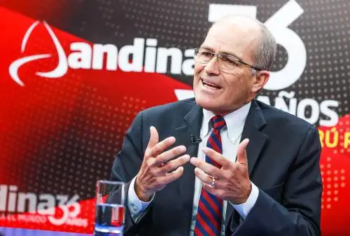 Presidente de la Confiep, Roque Benavides. ANDINA/Carlos Lezama