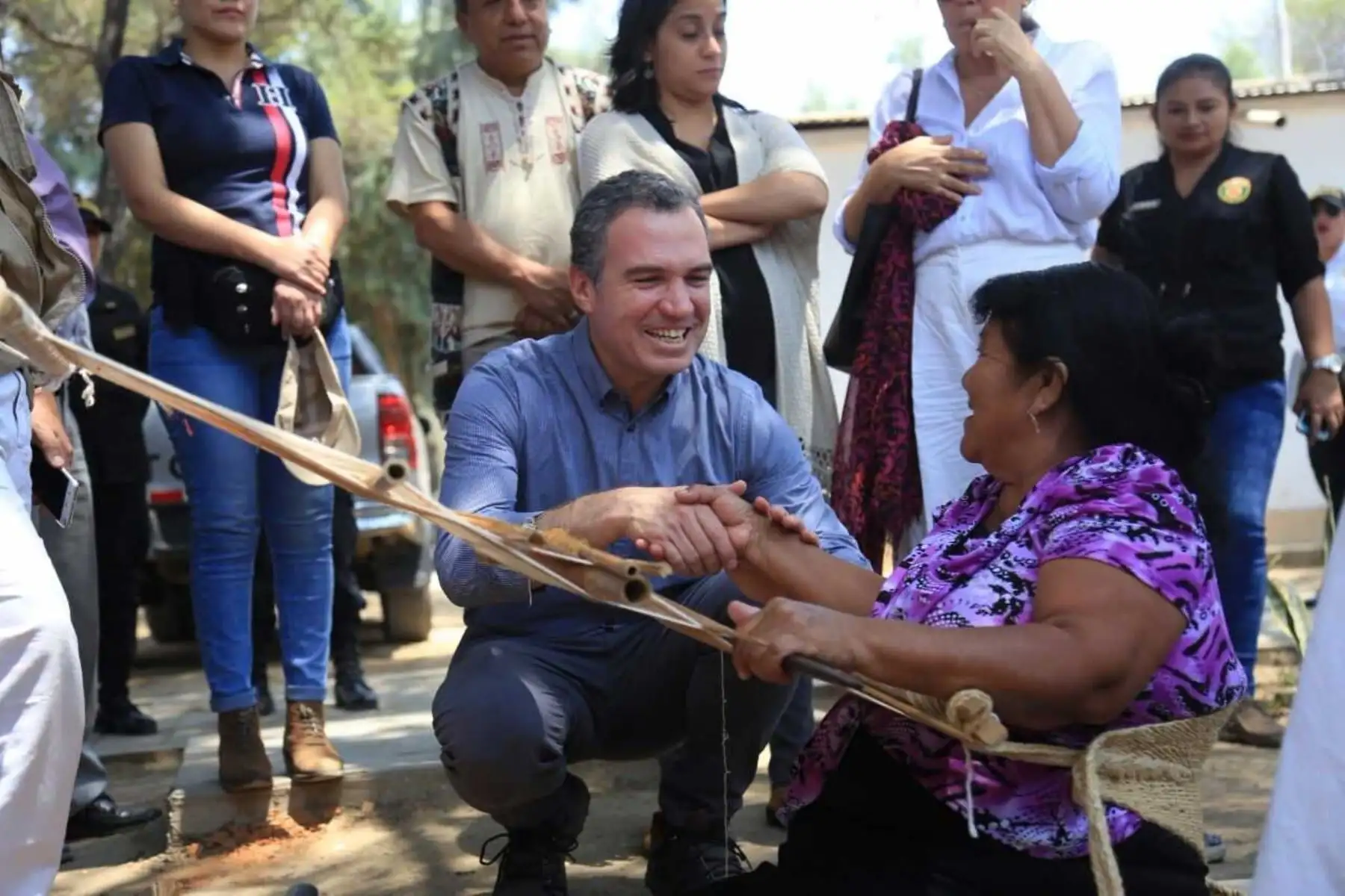 El ministro de Cultura, Salvador del Solar, junto con Martha Zegarra, directora ejecutiva del World Monument Fund Perú (WMF), presentó los trabajos de investigación, conservación y uso público en beneficio de la Huaca I: complejo arqueológico Túcume, afectada por El Niño costero.