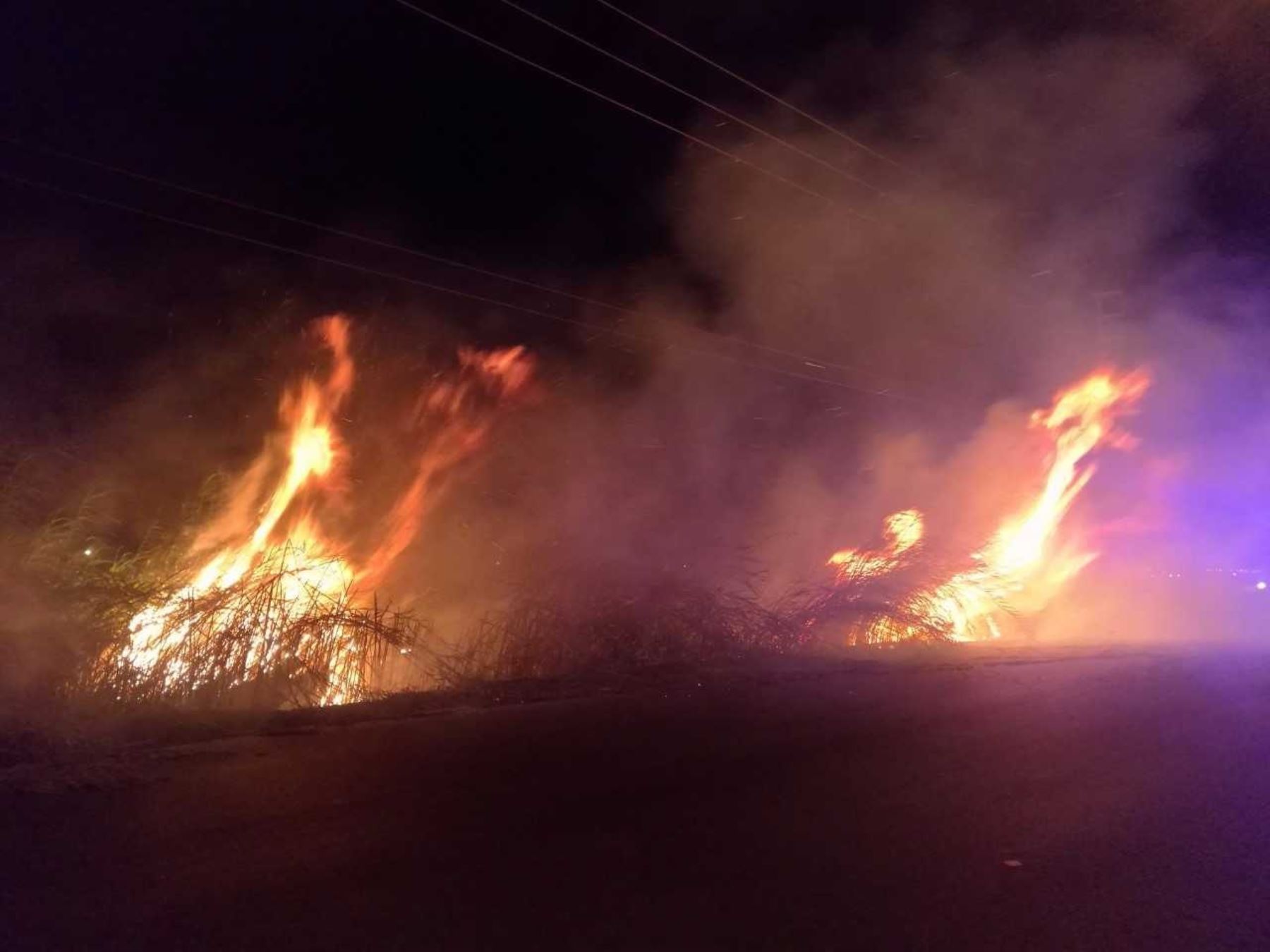 Fuego se inició anoche en los Pantanos de Villa María