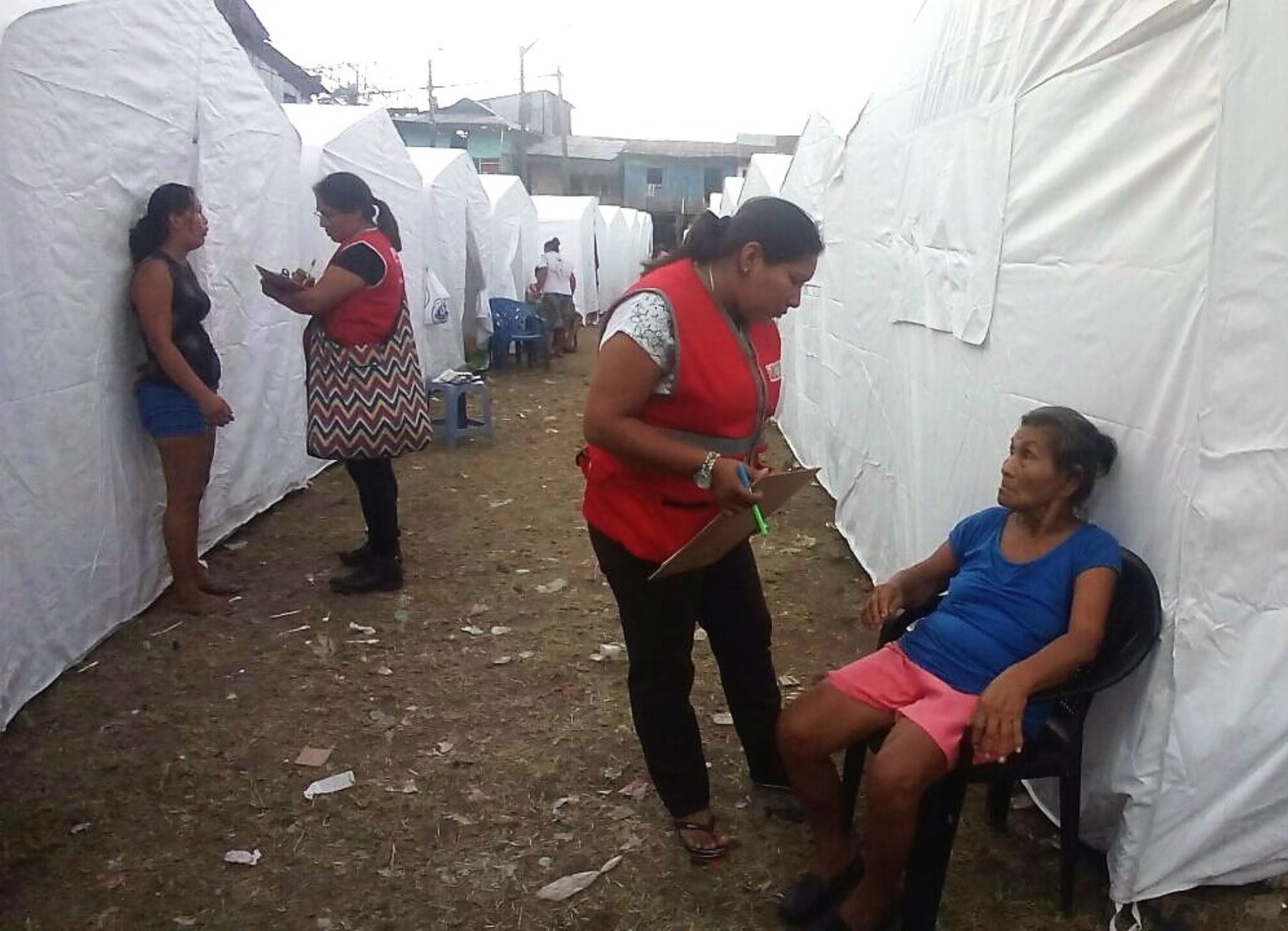 Ministerio de la Mujer brinda soporte psicológico a familias afectadas por el incendio en Iquitos. ANDINA/Difusión