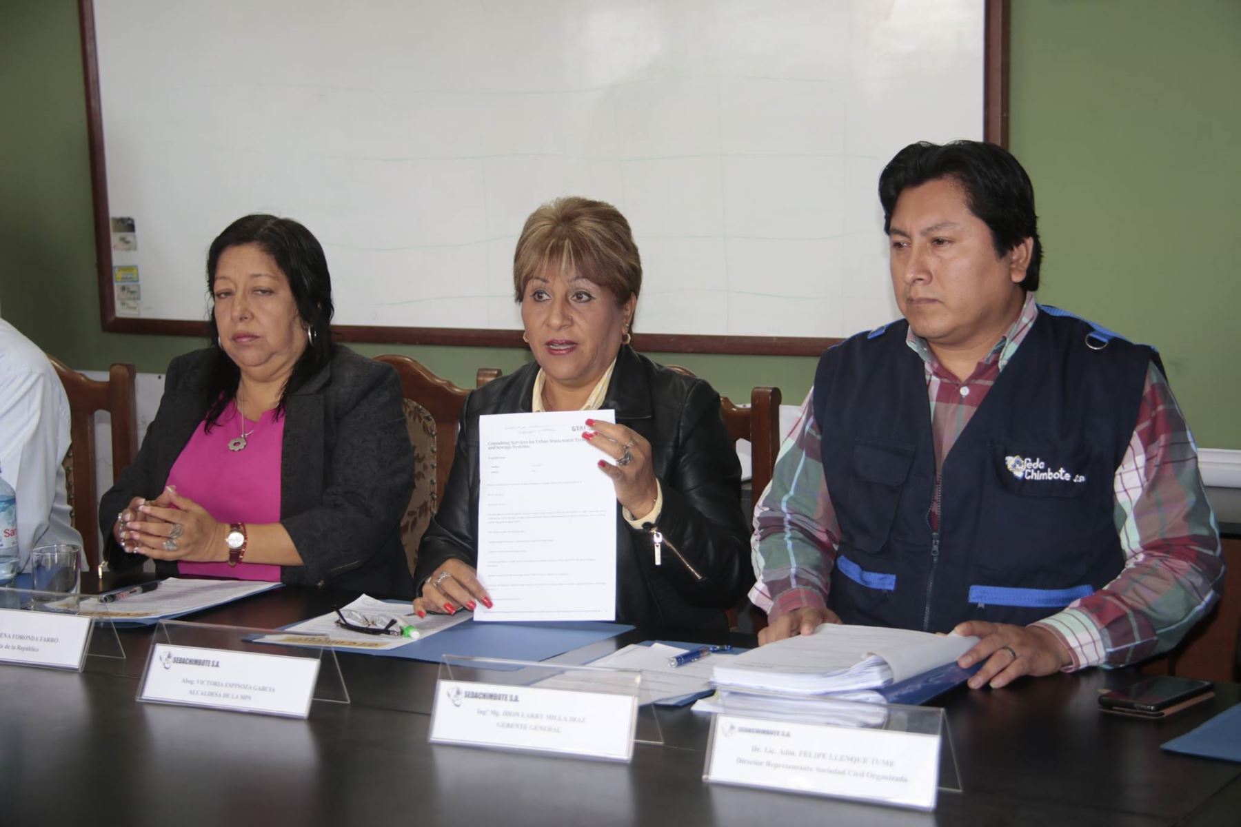 Inician estudio para proyecto de tratamiento de aguas en provincia del Santa, anunció alcaldesa Victoria Espinoza. ANDINA