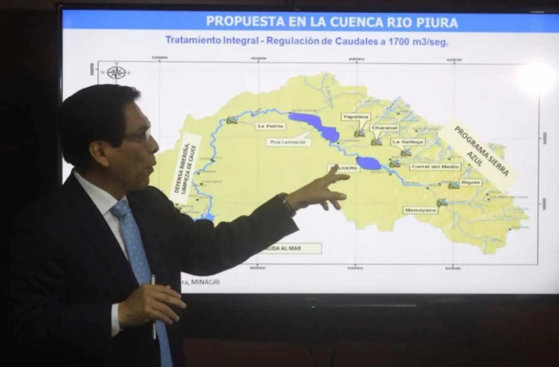 El Ministerio de Agricultura y Riego (Minagri) cuenta con un planteamiento integral para la cuenca del río Piura, que comprende una serie de obras de infraestructura hidráulica que evitarán futuros desbordes e inundaciones y con ello daños a la población y la economía regional, anunció el titular del sector, José Manuel Hernández
