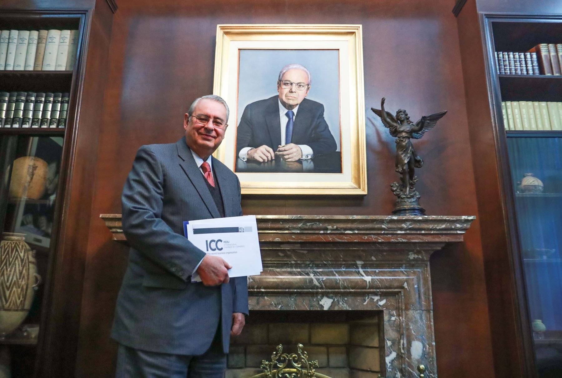 Presidente del capítulo peruano de la Cámara de Comercio Internacional (CCI) embajador Allan Wagner.Foto:  ANDINA/Carlos Lezama.