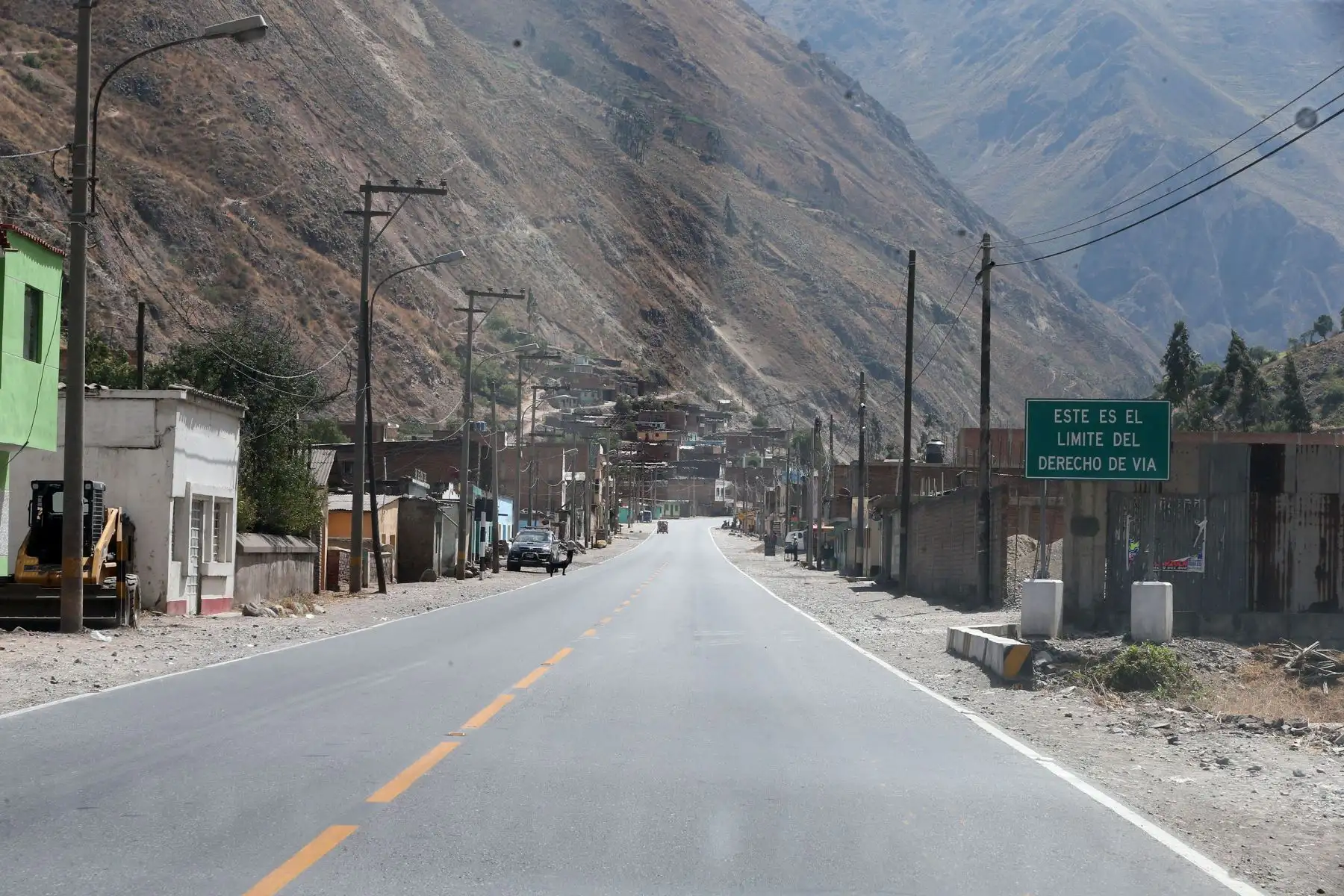 Tramos vacíos por suspensión de tránsito en Carretera Central. Foto: ANDINA/Vidal Tarqui