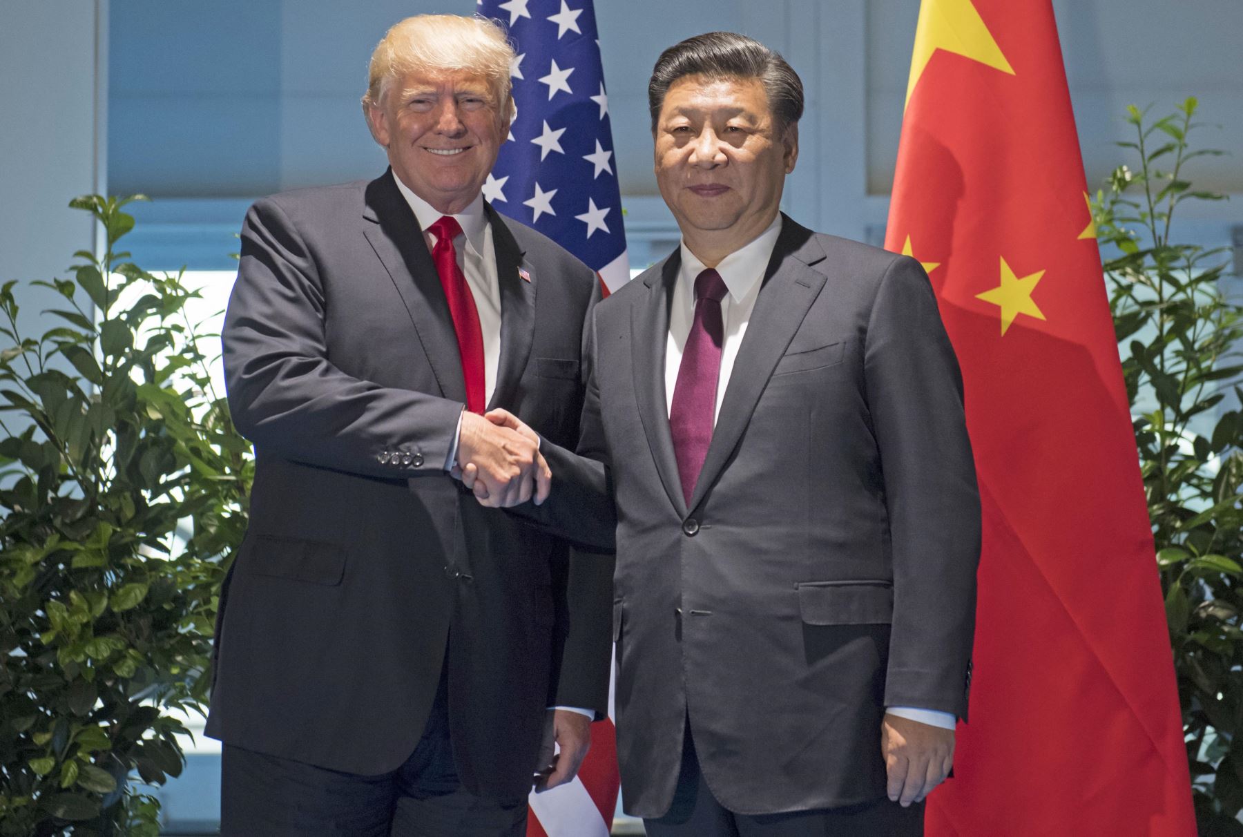 El presidente estadounidense Donald Trump y su homólogo chino Xi Jinping. Foto: AFP
