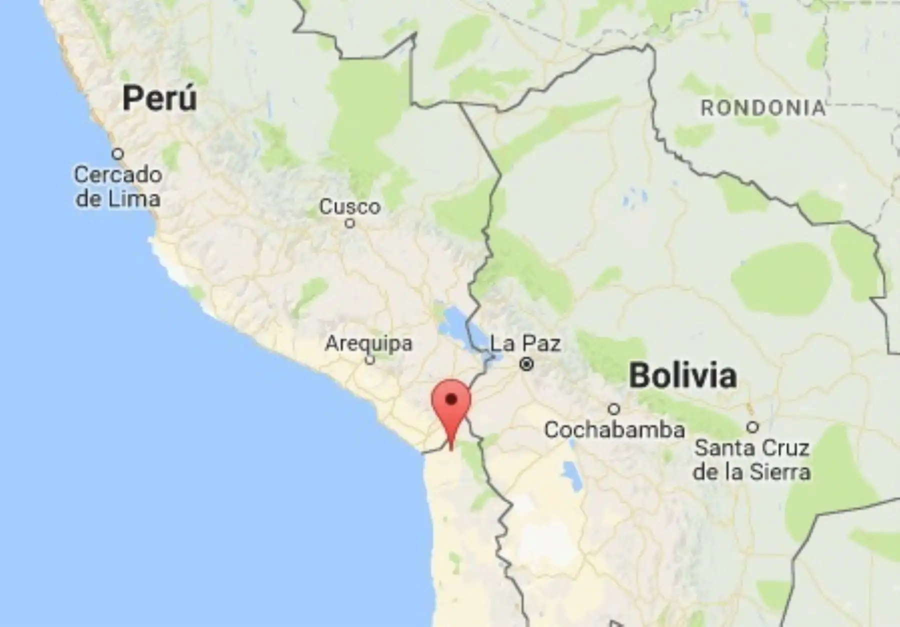 Sismo e Tacna. Foto: ANDINA/Difusión.
