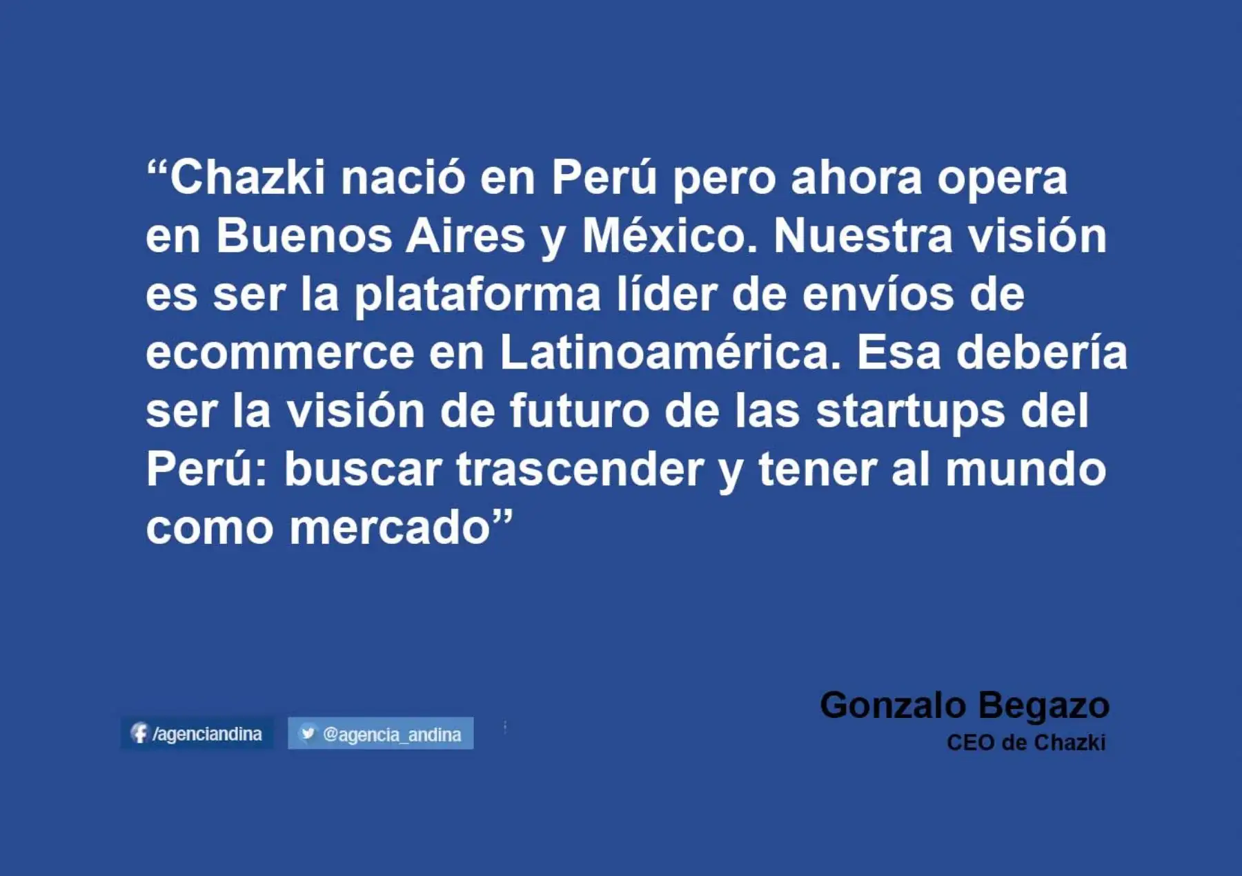 Chazki es una plataforma de ecommerce.