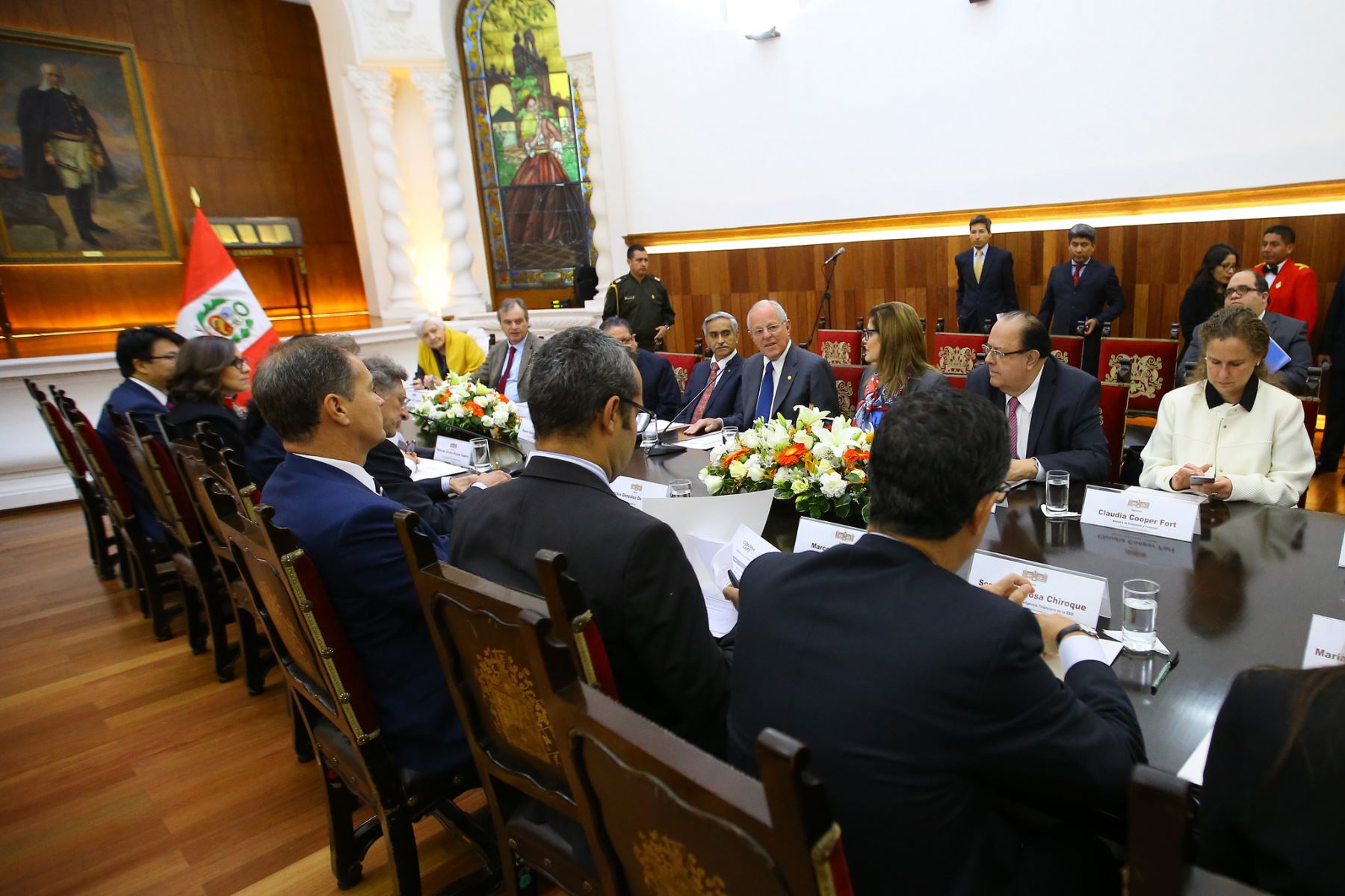 Presidente Kuczynski se reunió con representantes de Comisión Gafilat. Foto: ANDINA/Prensa Presidencia