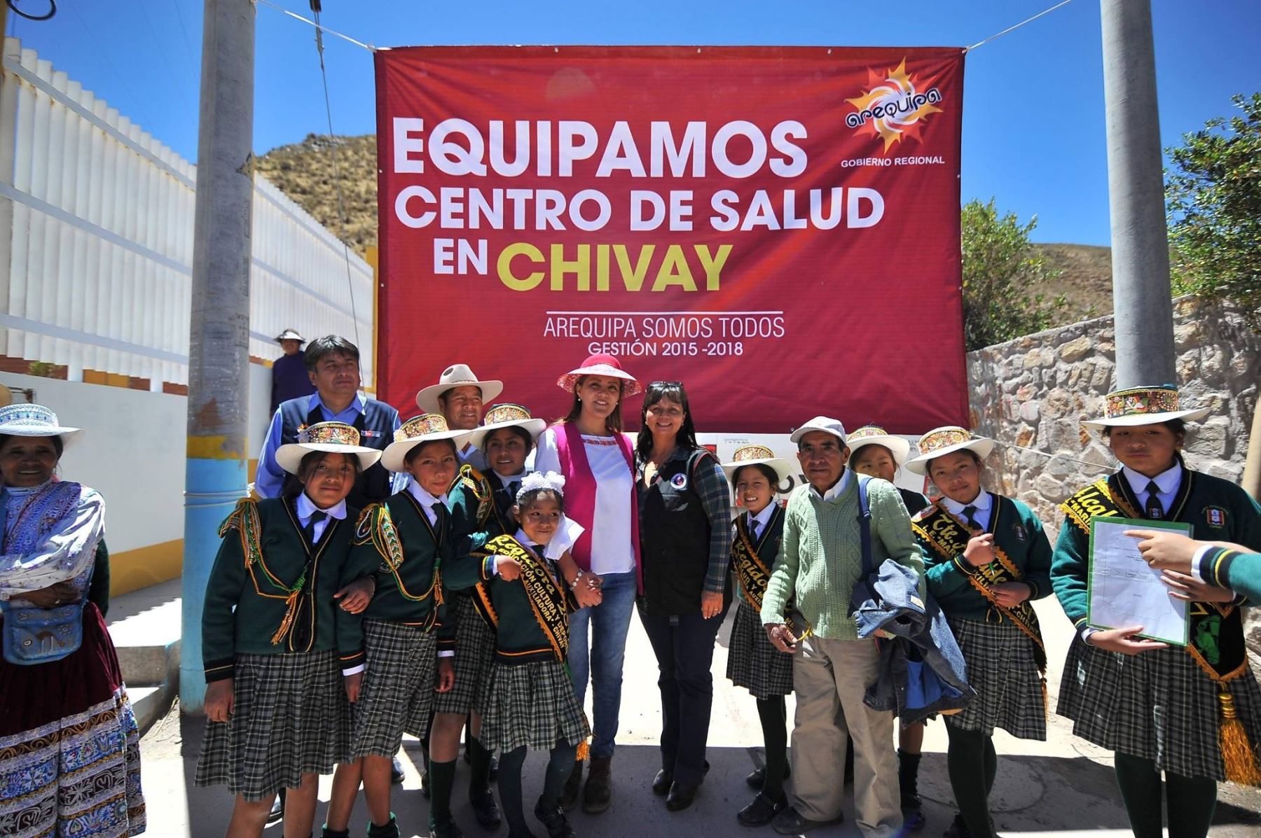 Gobernadora regional de Arequipa, Yamila Osorio, inaugura Centro de Salud de Chivay, con una inversión de 4’934,714 soles.