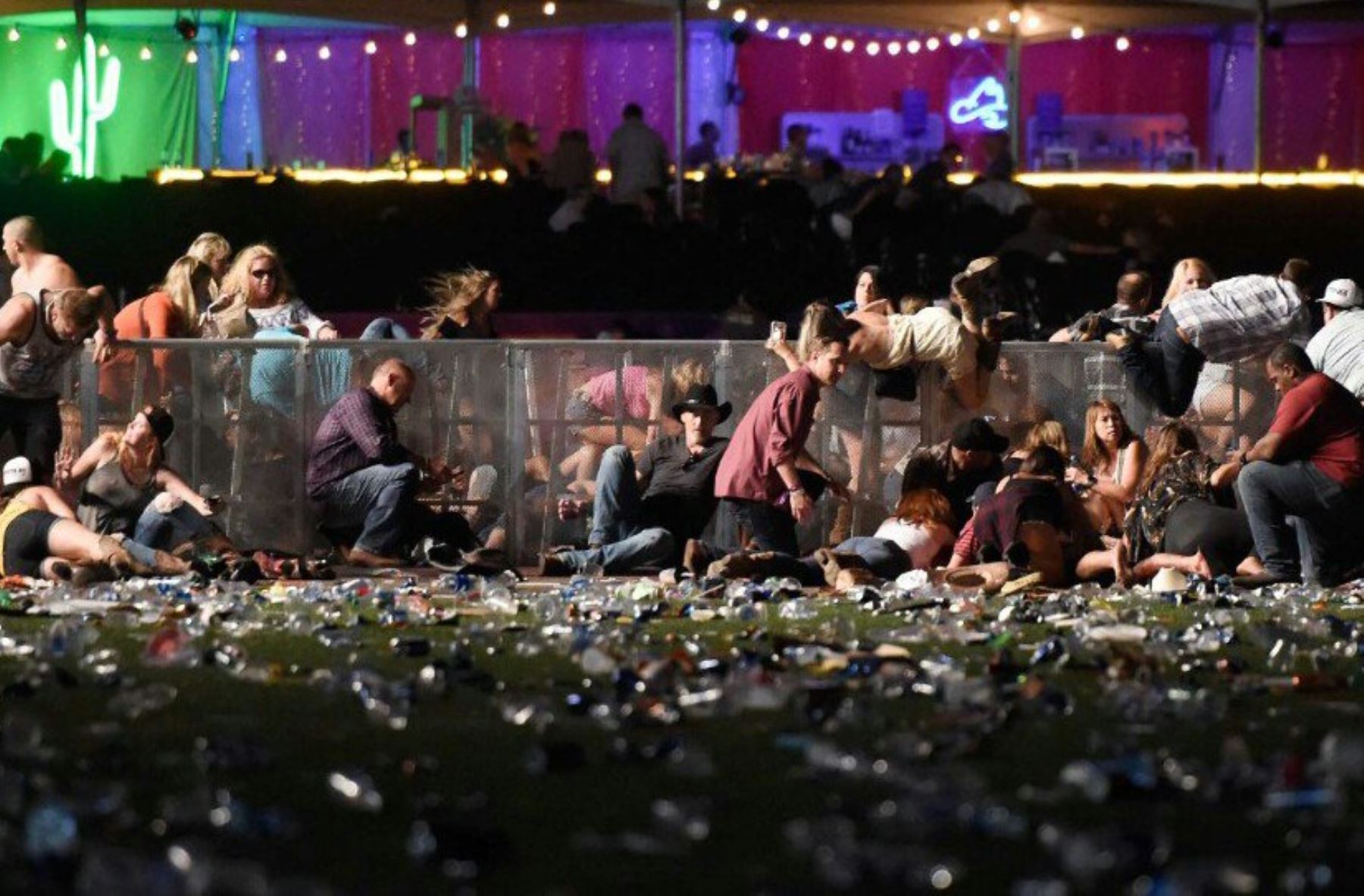 Más de 50 muertos y 200 heridos por tiroteo en Las Vegas. Foto: AFP