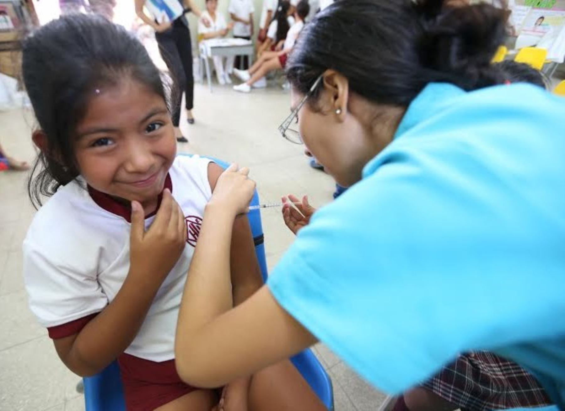 Huancavelica lidera la vacunación contra el virus del papiloma humano.Foto:  ANDINA.