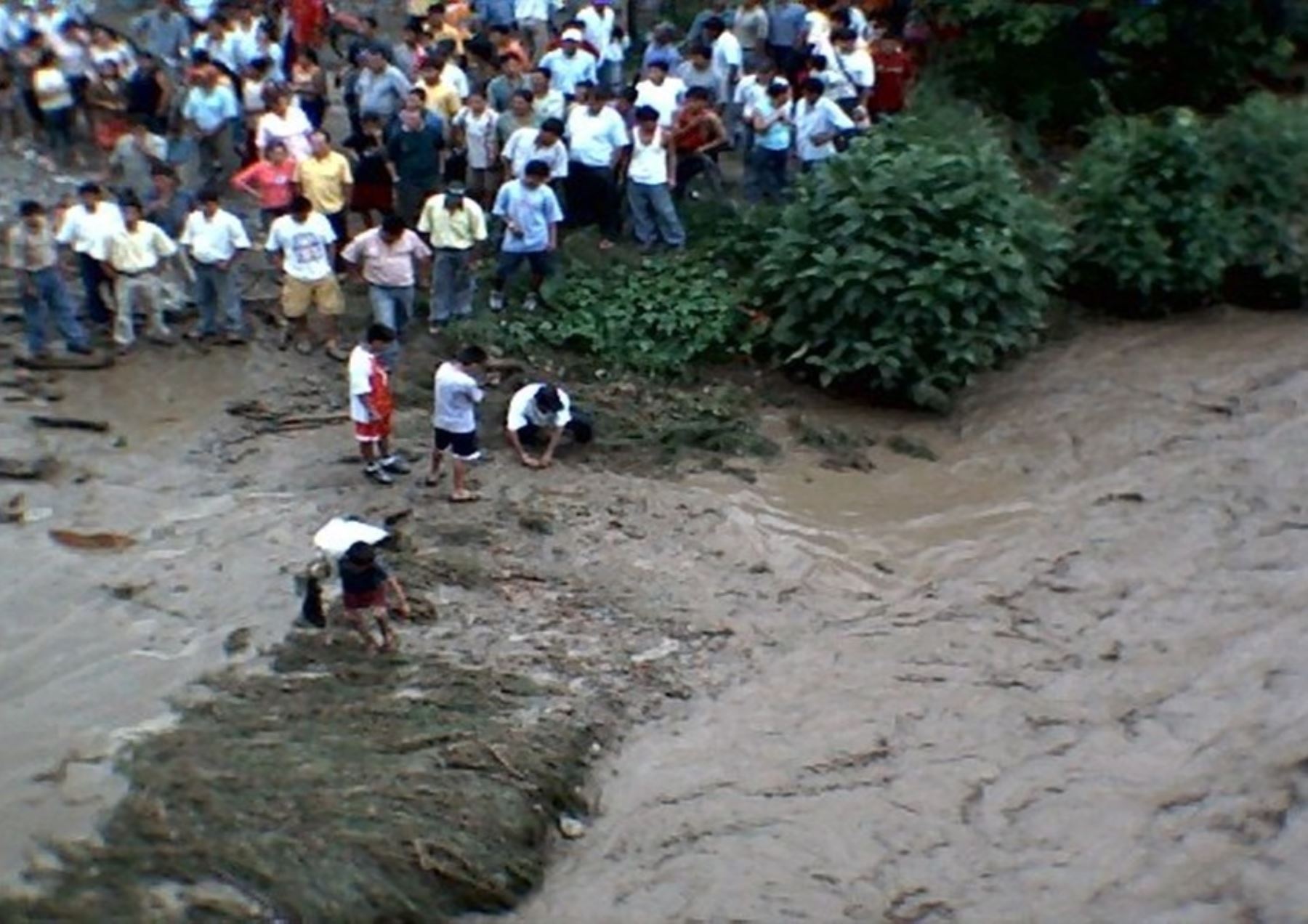 Desborde del río Yuracyacu, en la región San Martín, dejó 13 viviendas y 50 hectáreas de arroz inundadas. ANDINA/Archivo