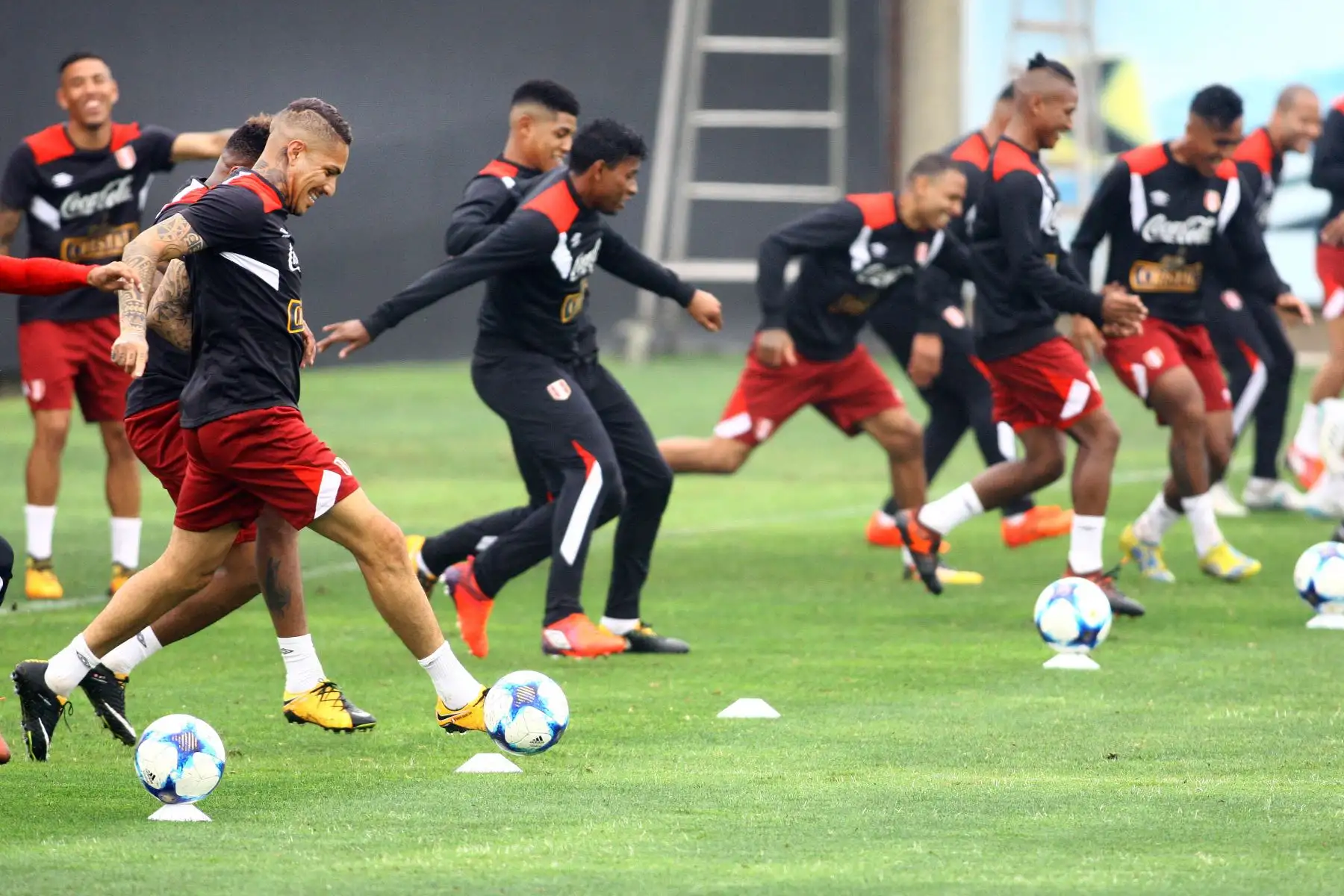 Perú realiza su último entrenamiento antes viajar a Argentina. Foto: ANDINA/Luis Iparraguirre