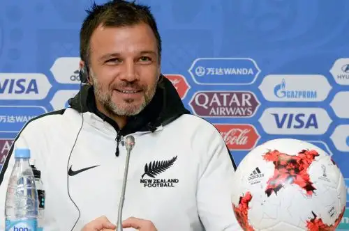 11/10/2017   Anthony Hudson, entrenador de Nueva Zelanda. Foto: AFP.