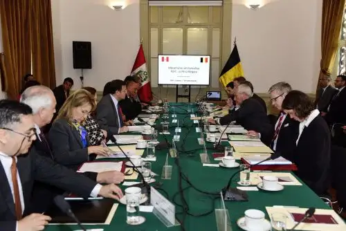 Vicecanciller Néstor Popolizio preside mecanismo de consulta política Perú Bélgica