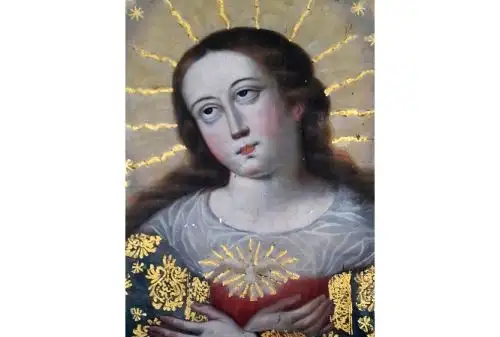 Ministerio de Cultura recupera pintura colonial del siglo XVIII. Difusión