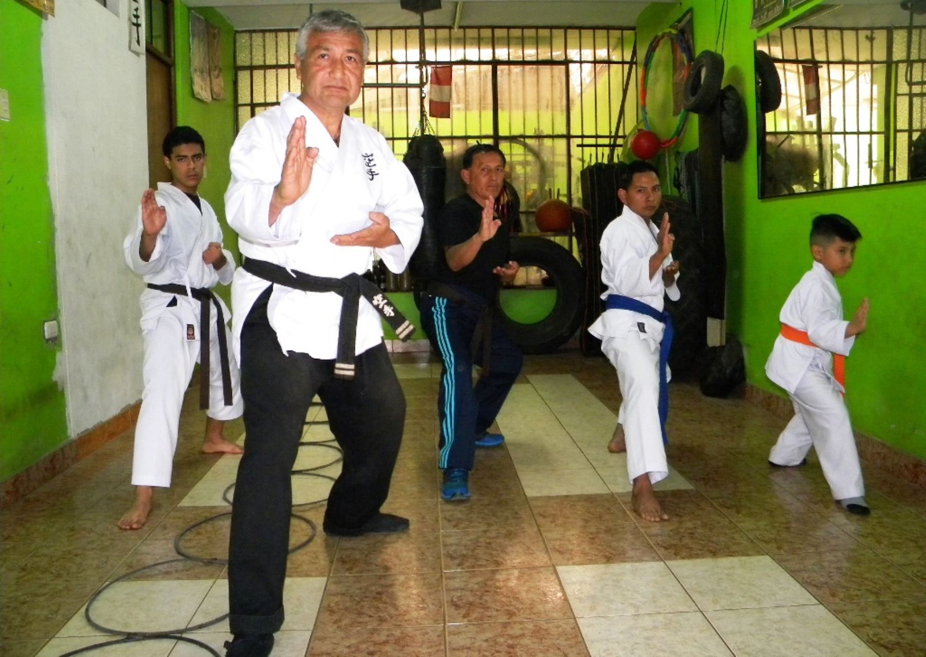 José Céspedes Andrade, profesor de karate que venció a la trombosis. Foto: ANDINA/Difusión.