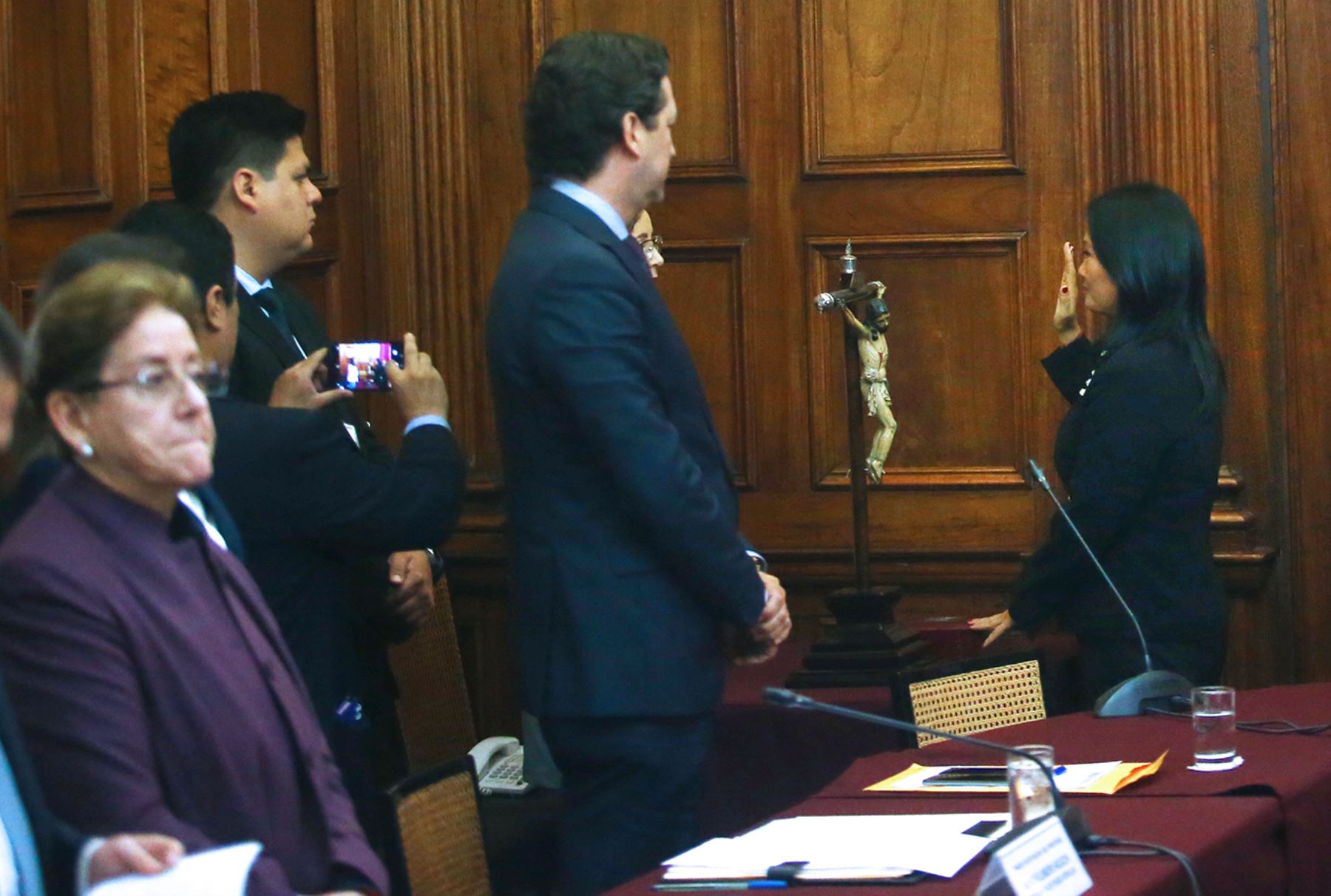 Keiko Fujimori declara ante la comisión que investiga el caso Lava Jato. Foto: ANDINA/Melina Mejía
