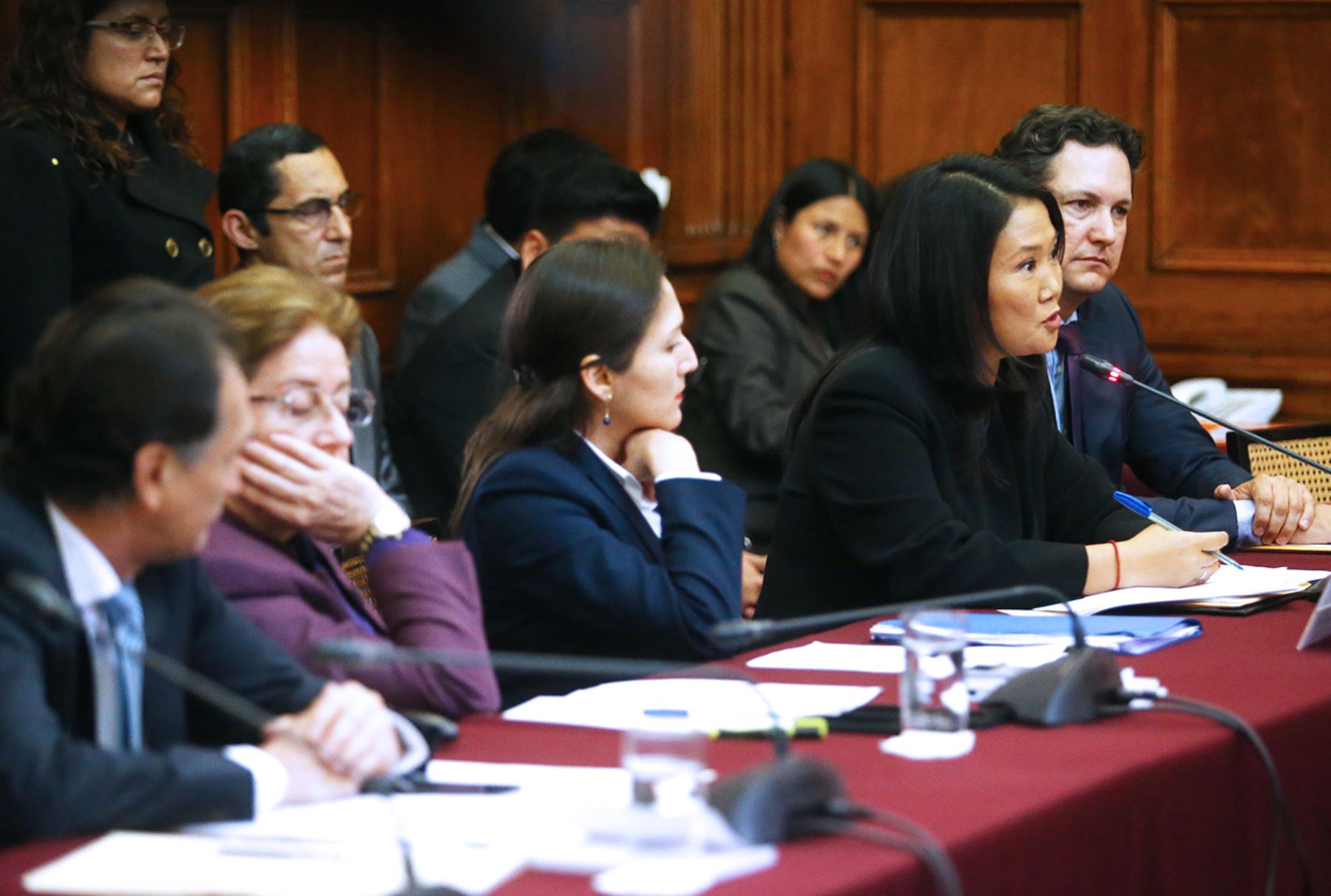 Keiko Fujimori declara ante la comisión que investiga el caso Lava Jato. Foto: ANDINA/Melina Mejía