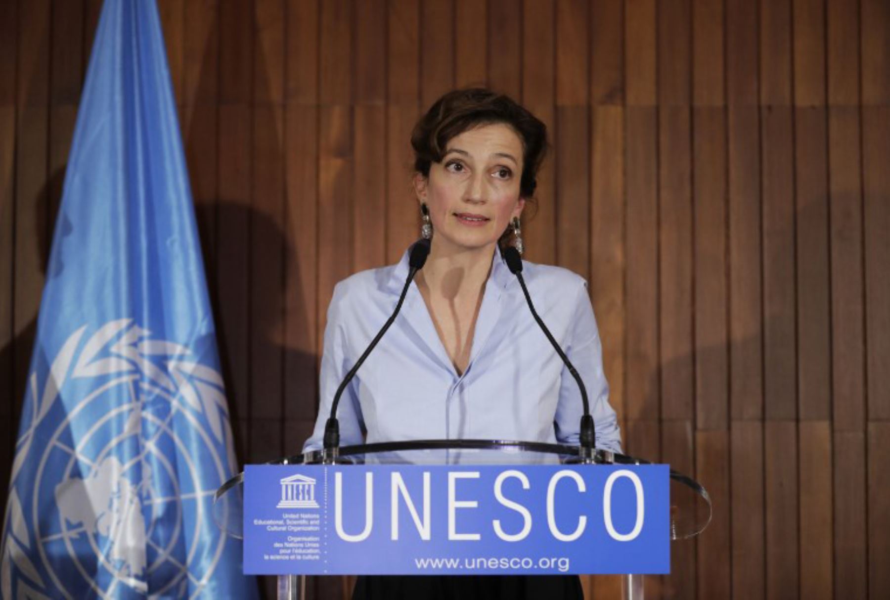 Audrey Azoulay, elegida directora general de la Unesco. Foto. AFP