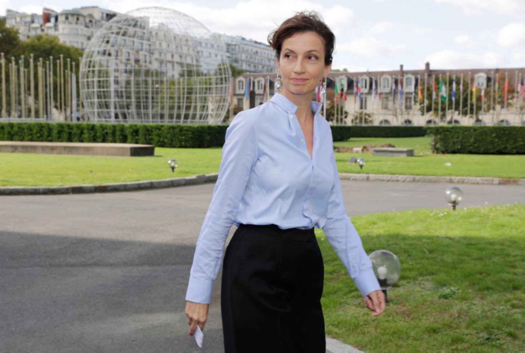 Audrey Azoulay, elegida directora general de la Unesco. Foto. AFP