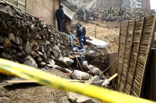 Reubicarán a familias que viven cerca a zona afectada por huaico en distrito de Usquil. ANDINA/Luis Iparraguirre