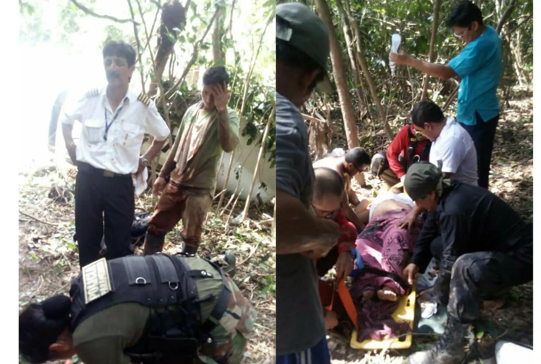 Imágenes exclusivas de la avioneta de la compañía Air Majoro que ayer protagonizó un accidente cuando se dirigía a Pucallpa y se precipitó en medio de la selva. Aunque la avioneta quedó parcialmente destrozada, sus 12 ocupantes salvaron de morir. ANDINA/Difusión
