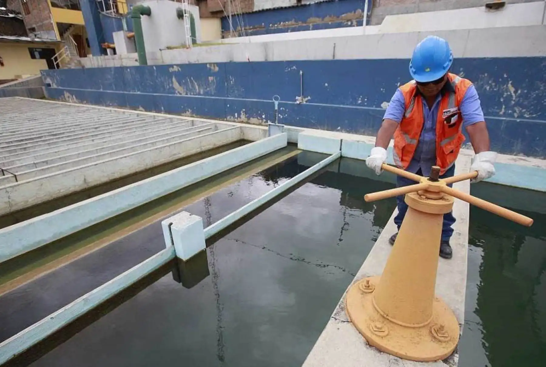 Obras de agua potable. ANDINA/Difusión