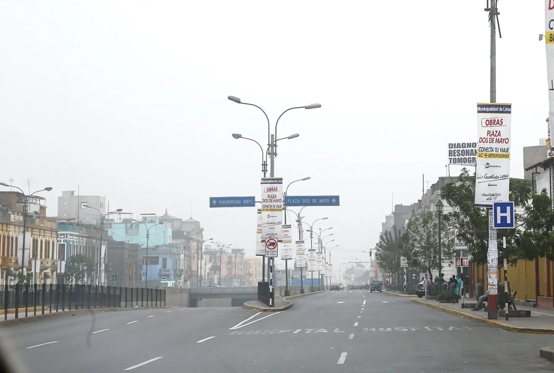 LIMA PERÚ, OCTUBRE 22. Calles vacías  durante  el Censo Nacional 2017.   Foto: ANDINA/Melina Mejía