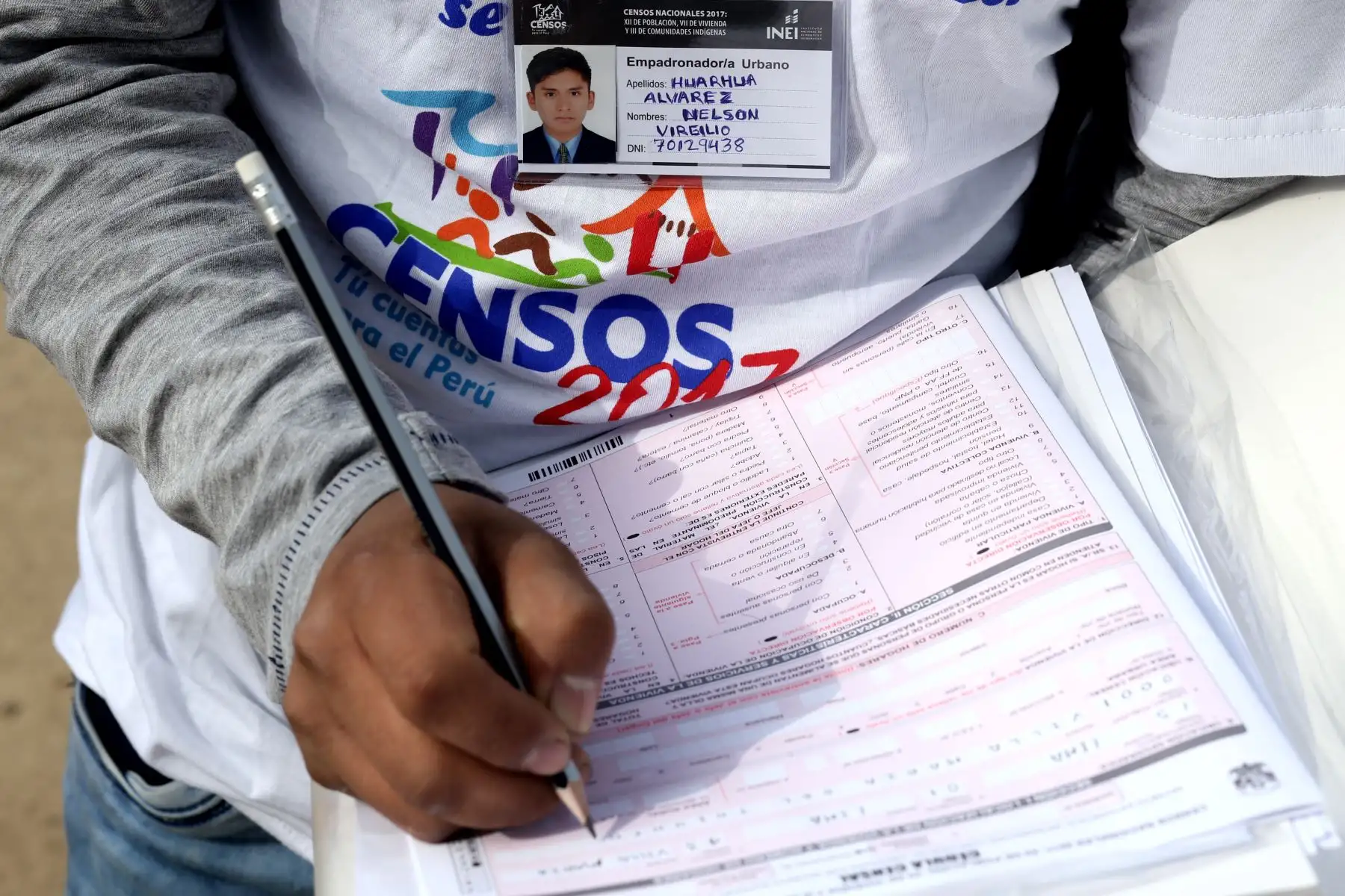 LIMA,PERÚ-OCTUBRE 22.Inicia jornada del censo 2017 en Villa María del Triunfo.Foto: ANDINA/archivo.