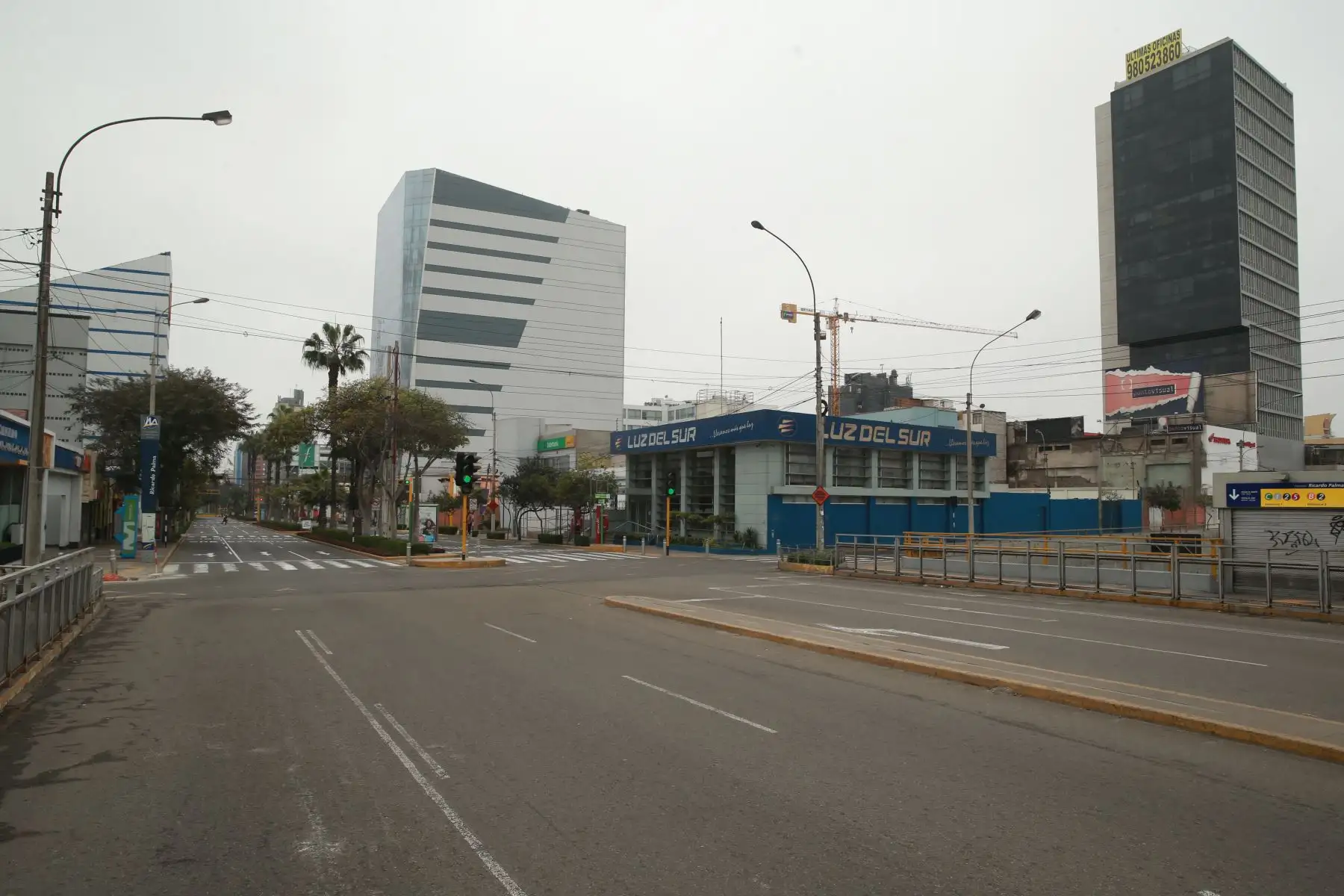 LIMA PERÚ, OCTUBRE 22. Calles y Avenidas vacías durante  el Censo Nacional 2017.   Foto: ANDINA/Dante Zegarra