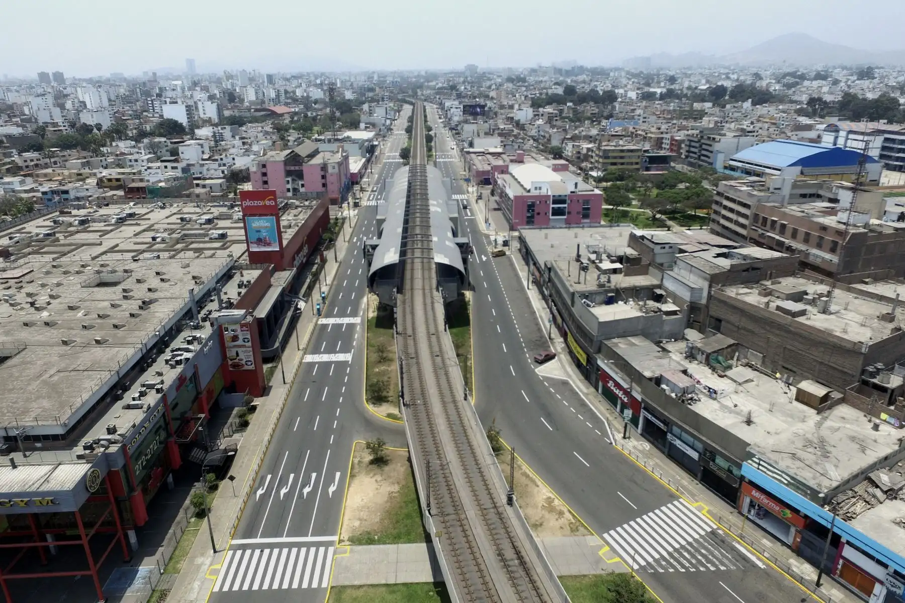 LIMA,PERÚ-OCTUBRE 22.Vista panorámica del Óvalo Higuereta en el distrito de Surco durante el Censo 2017.Foto: ANDINA/archivo.