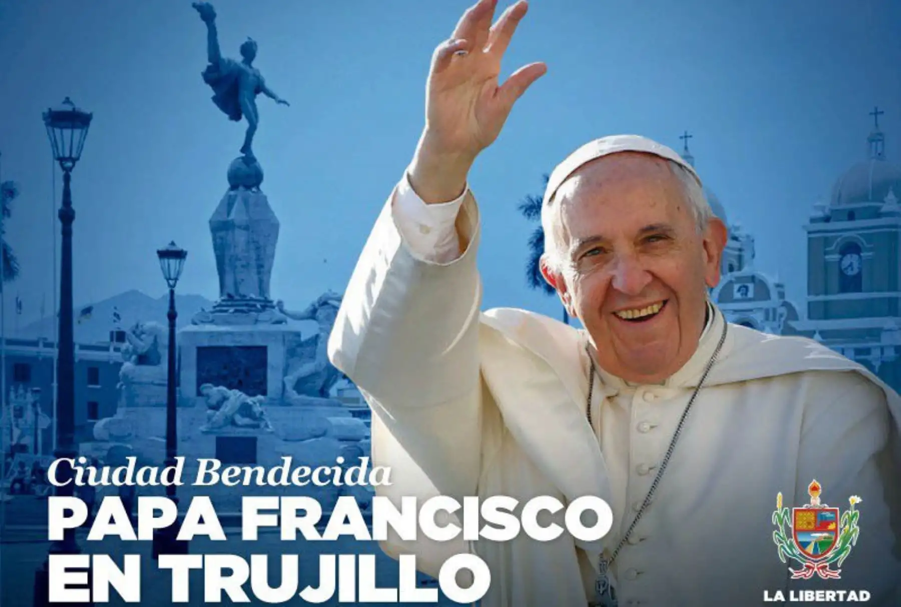 Con el propósito de garantizar la participación de los fieles lambayecanos en la visita del Papa Francisco a la ciudad de Trujillo el próximo 20 de enero, el gobierno regional de Lambayeque suscribió un convenio de cooperación interinstitucional con el Arzobispado de Trujillo y el Obispado de Chiclayo. ANDINA/Difusión