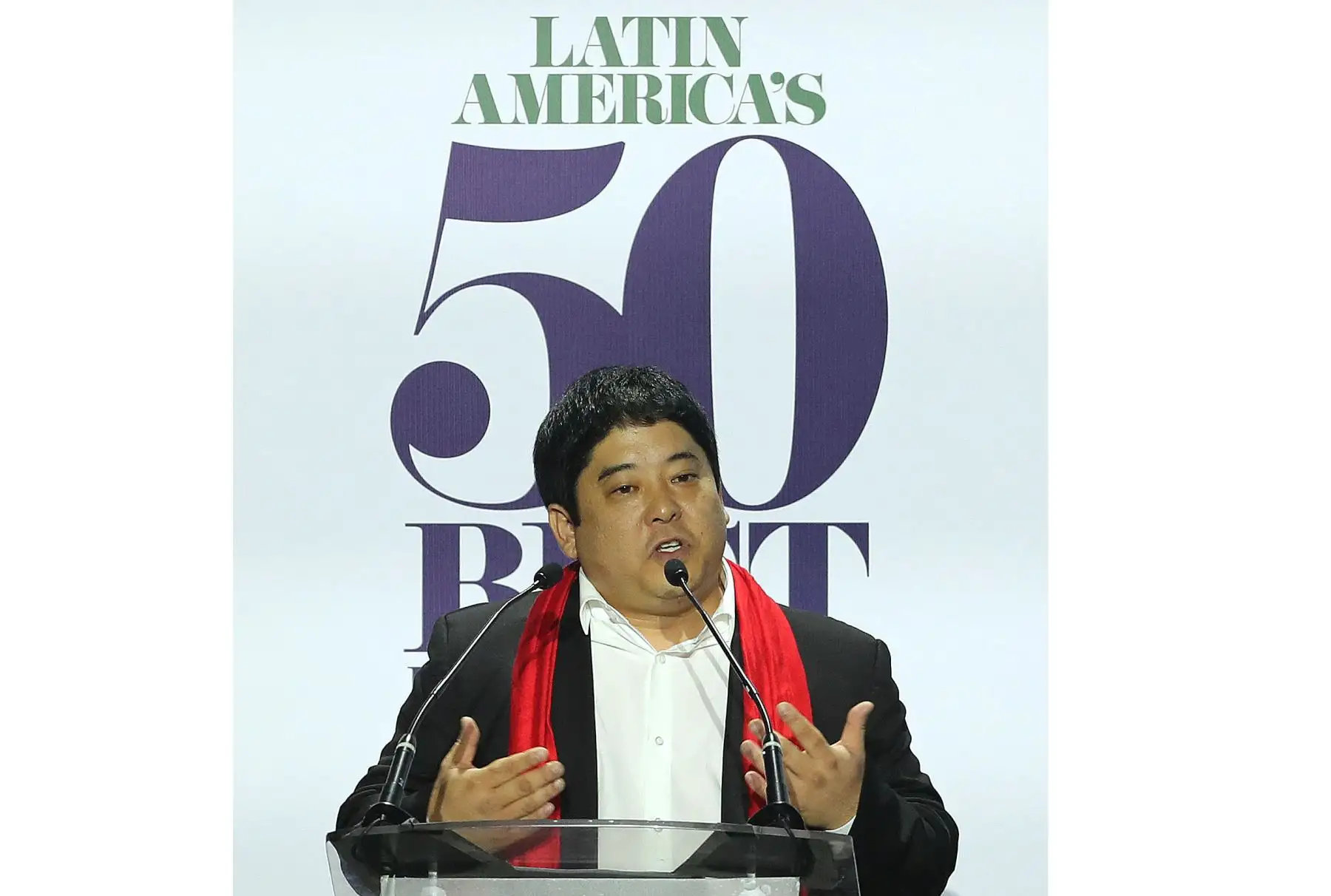 El chef Mitsuharu Tsumura, del restaurante peruano Maido, se convirtió en el mejor de Latinoamérica. Foto: Efe.