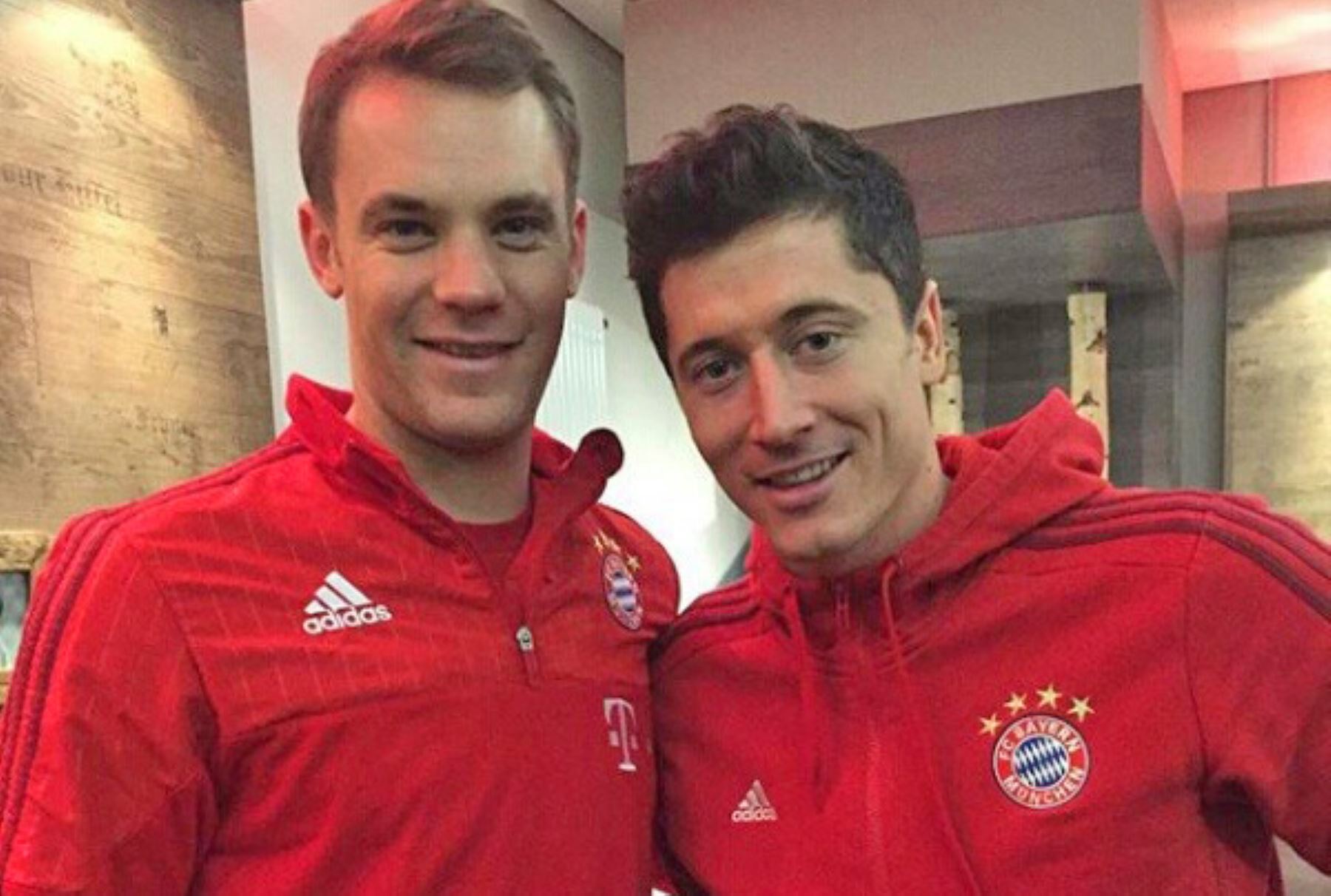 Lewandowski y Manuel Neuer