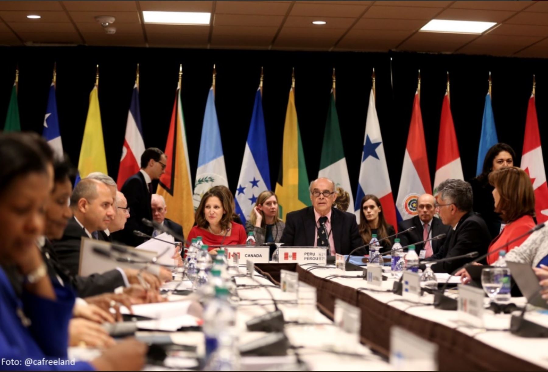 Cancilleres del Grupo de Lima se reúnen en Canadá para analizar situación de Venezuela.