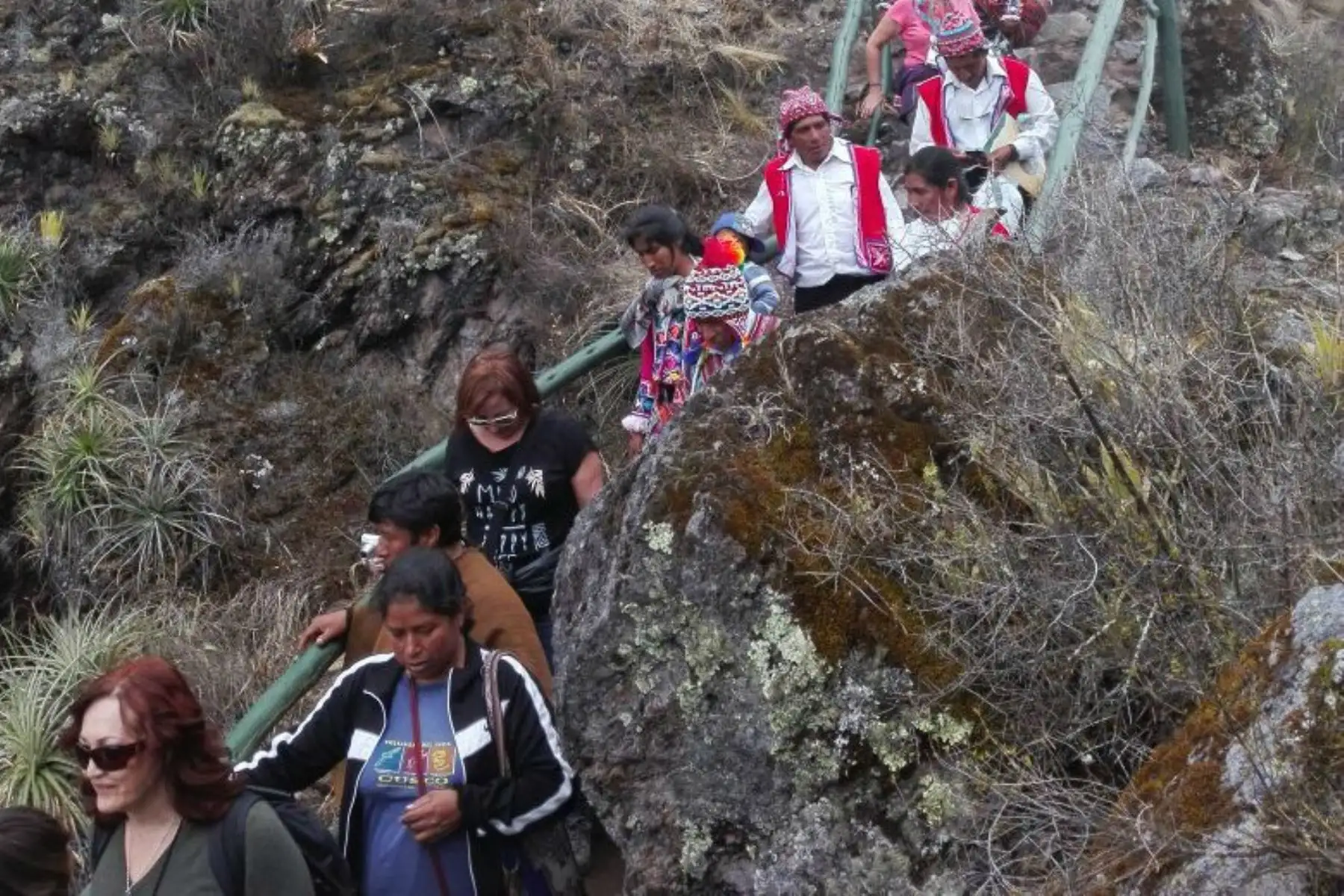 Así luce el Camino Inca del parque arqueológico Pisac, en Cusco, y está listo para recibir a los turistas. Foto: ANDINA/Percy Hurtado.