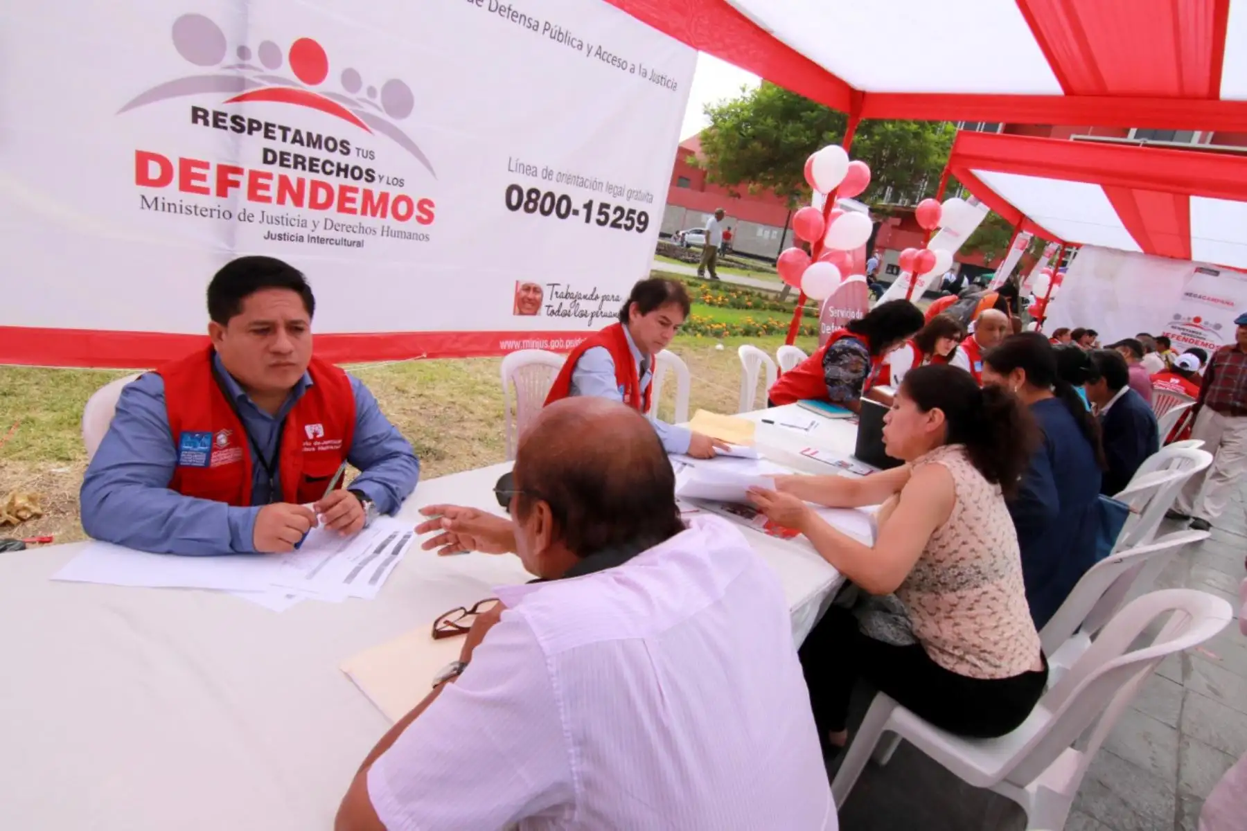 Ministerio de Justicia brinda asesoría legal a víctimas de la violencia.