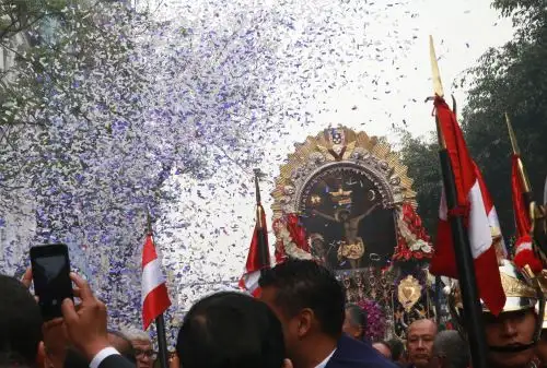Señor de los Milagros. Foto: ANDINA/Norman Córdova