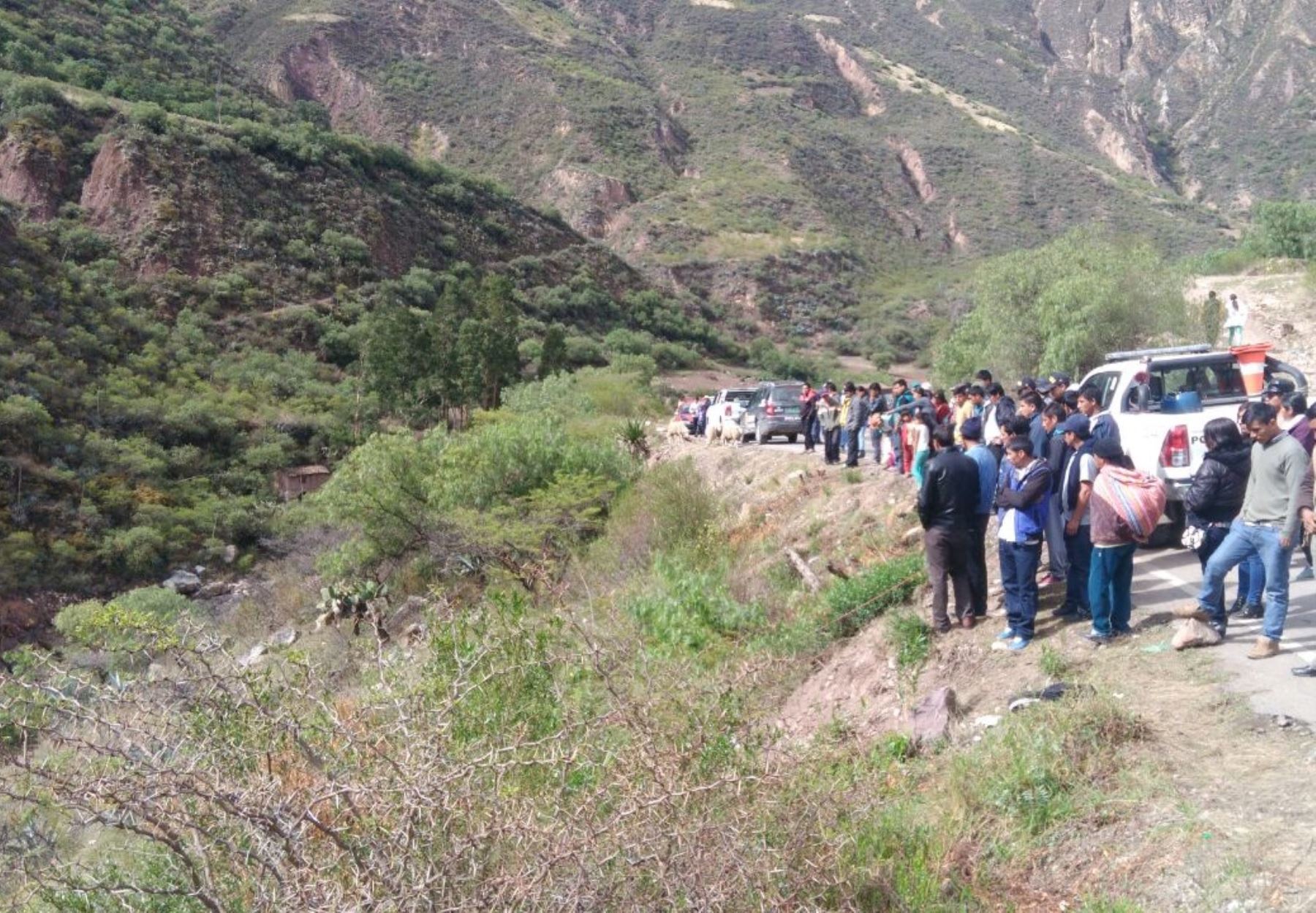 Caída de bus al río Mantaro deja nueve muertos en Huancavelica.Foto:  ANDINA/Pedro Tinoco.