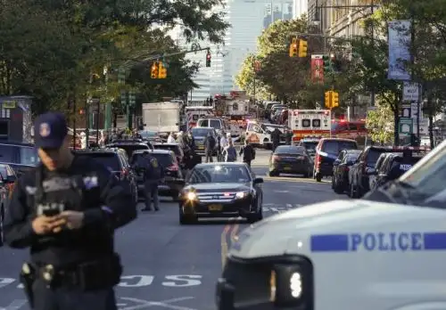 Atropello y tiroteo dejan a 6 muertos en Manhattan. Foto: AFP