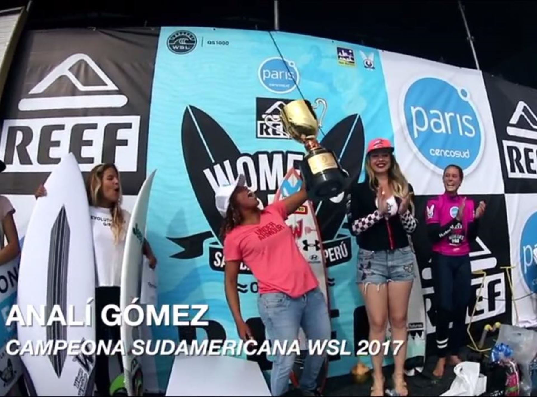 Analí Gómez, es la mejor surfista de Sudamérica