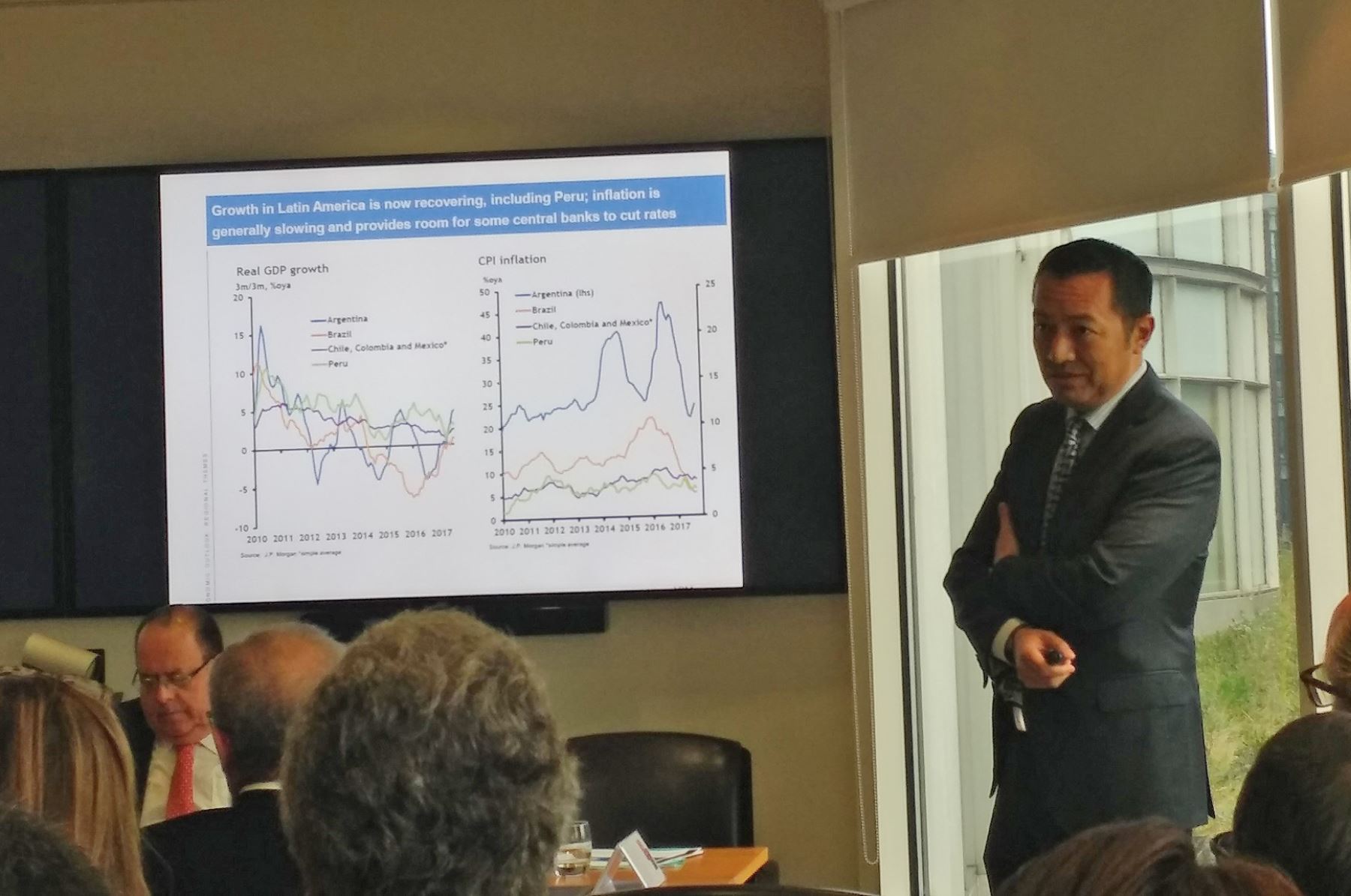 Director Global de Investigación de Mercados Emergentes de J.P. Morgan, Luis Oganes.Foto. ANDINA/Difusión