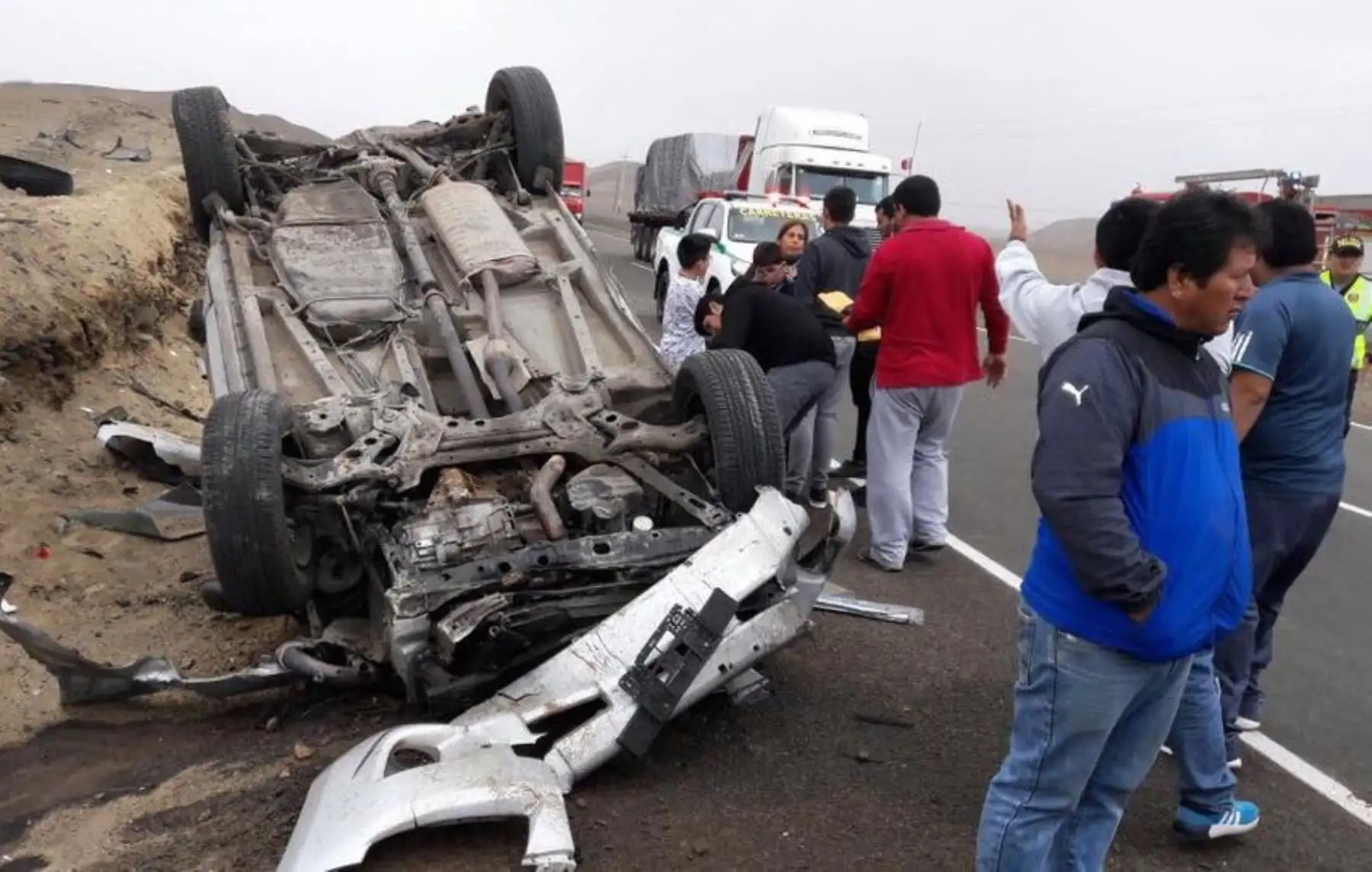 63 personas han muerto en accidentes de tránsito en lo que va del año en Chimbote y otras ciudades de Áncash. ANDINA