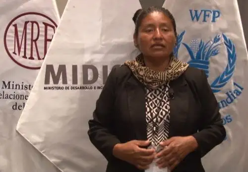 Nory Villegas Sánchez, damnificada de El Niño Costero, narró testimonio de desastre natural en cita internacional.