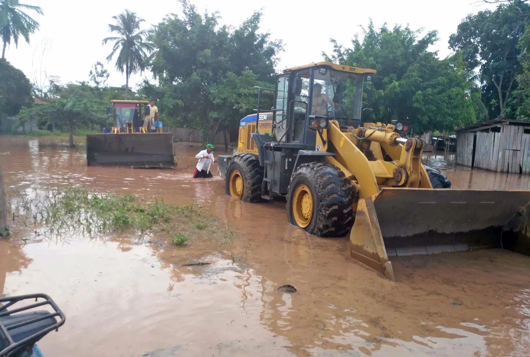 Inundaciones en Picota dejan hasta el momento 396 damnificados y 3 heridos