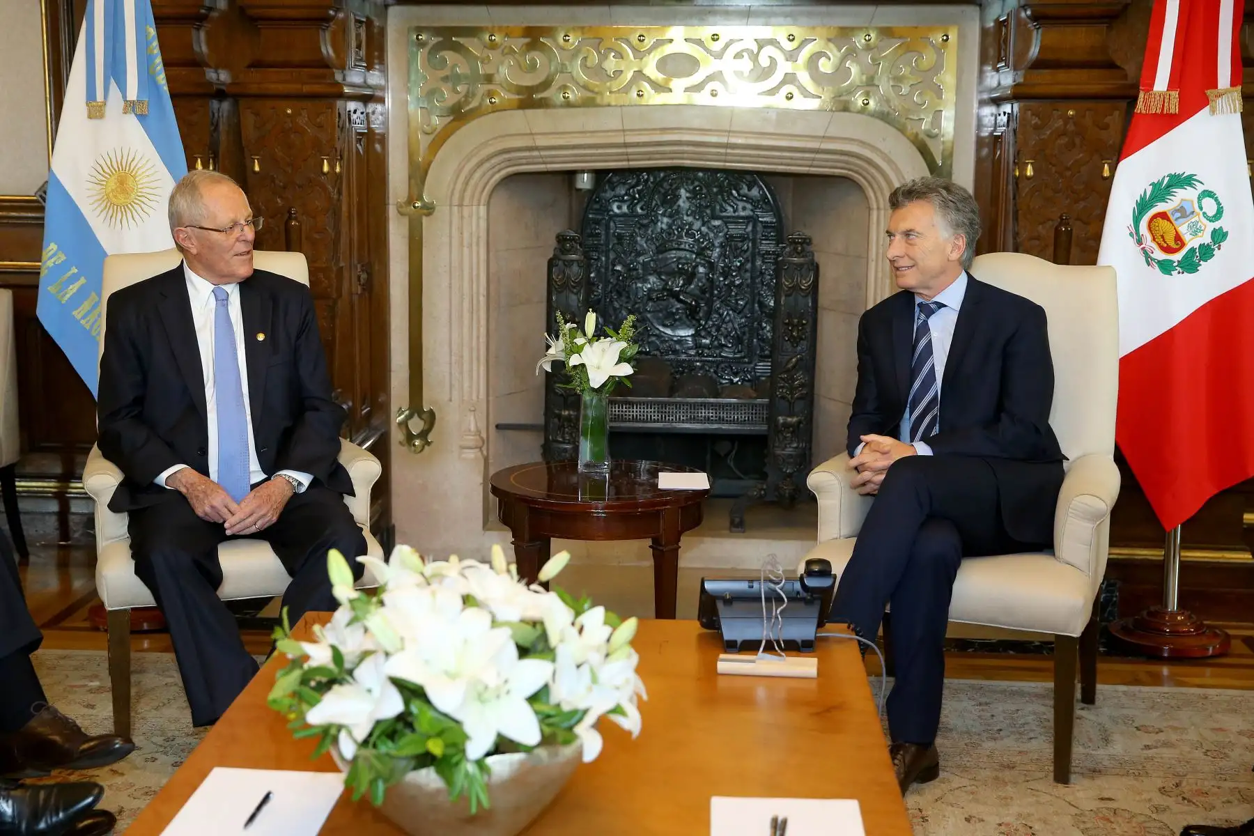 Mandatarios de Perú y Argentina sostienen reunión ampliada en la Casa Rosada, en Buenos Aires, Argentina. Foto: ANDINA/ Prensa Presidencia